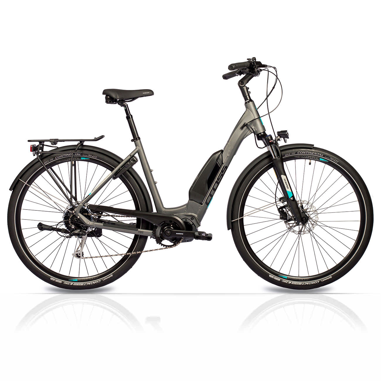 28" Bicicletta da trekking elettrica LS WAVE X-Tron SR1 SHIMANO STEPS E-6100 504 Wh 9 VELOCITÀ SHIMANO ALIVIO