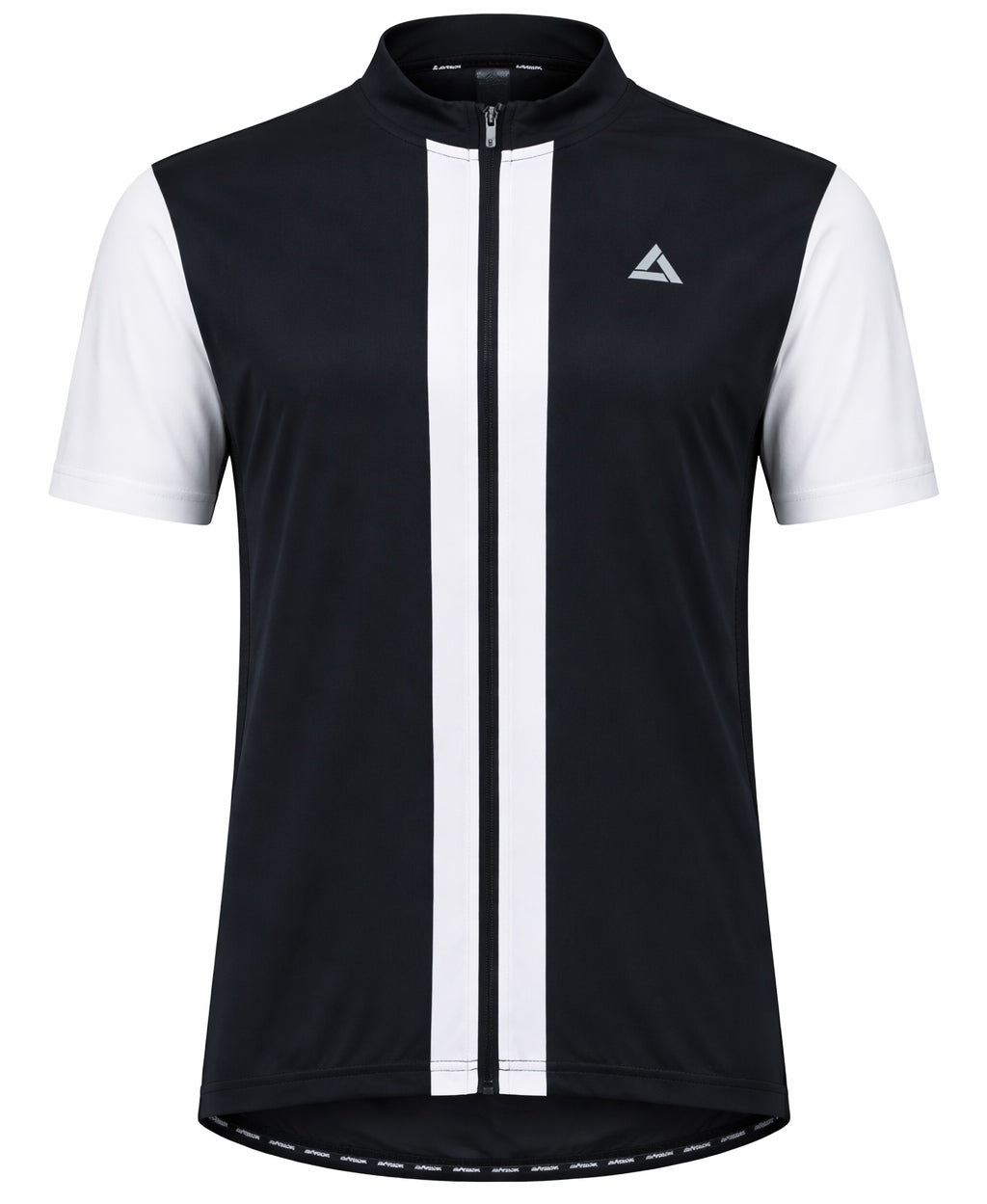 Herenfiets jersey short -sleeved fietstrui per lijn II zwart wit