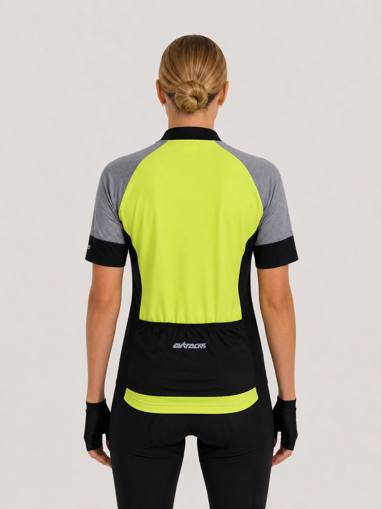 Jersey de vélo pour femmes Short -Sleeved par ligne Neon
