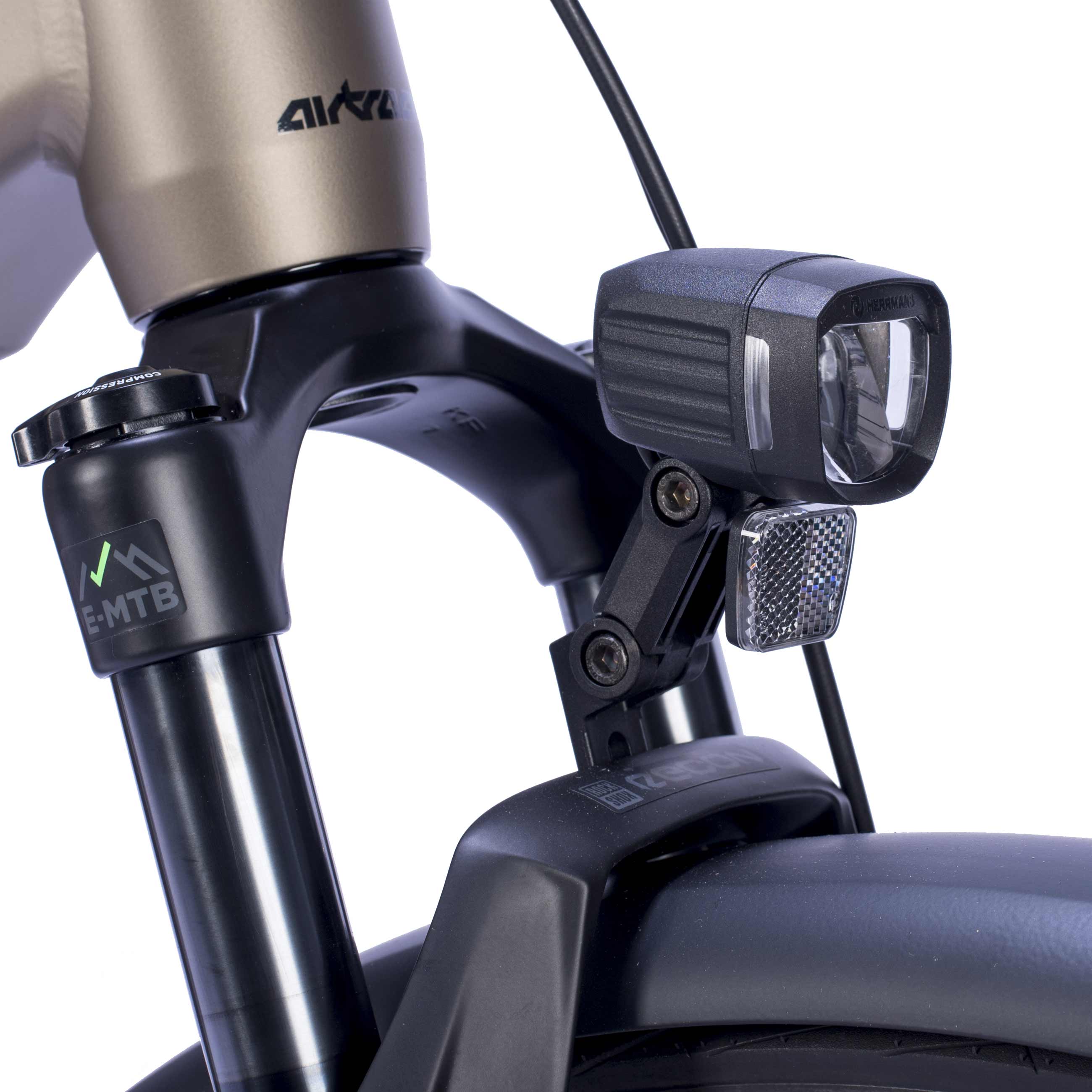 27,5" Damen E-SUV MTB Wave LS TERRA CX1 BOSCH PERFORMANCE LINE PX Smart System POWERTUBE 800 Wh 12 x GANG SHIMANO XT RD-M8100 SGS Beige