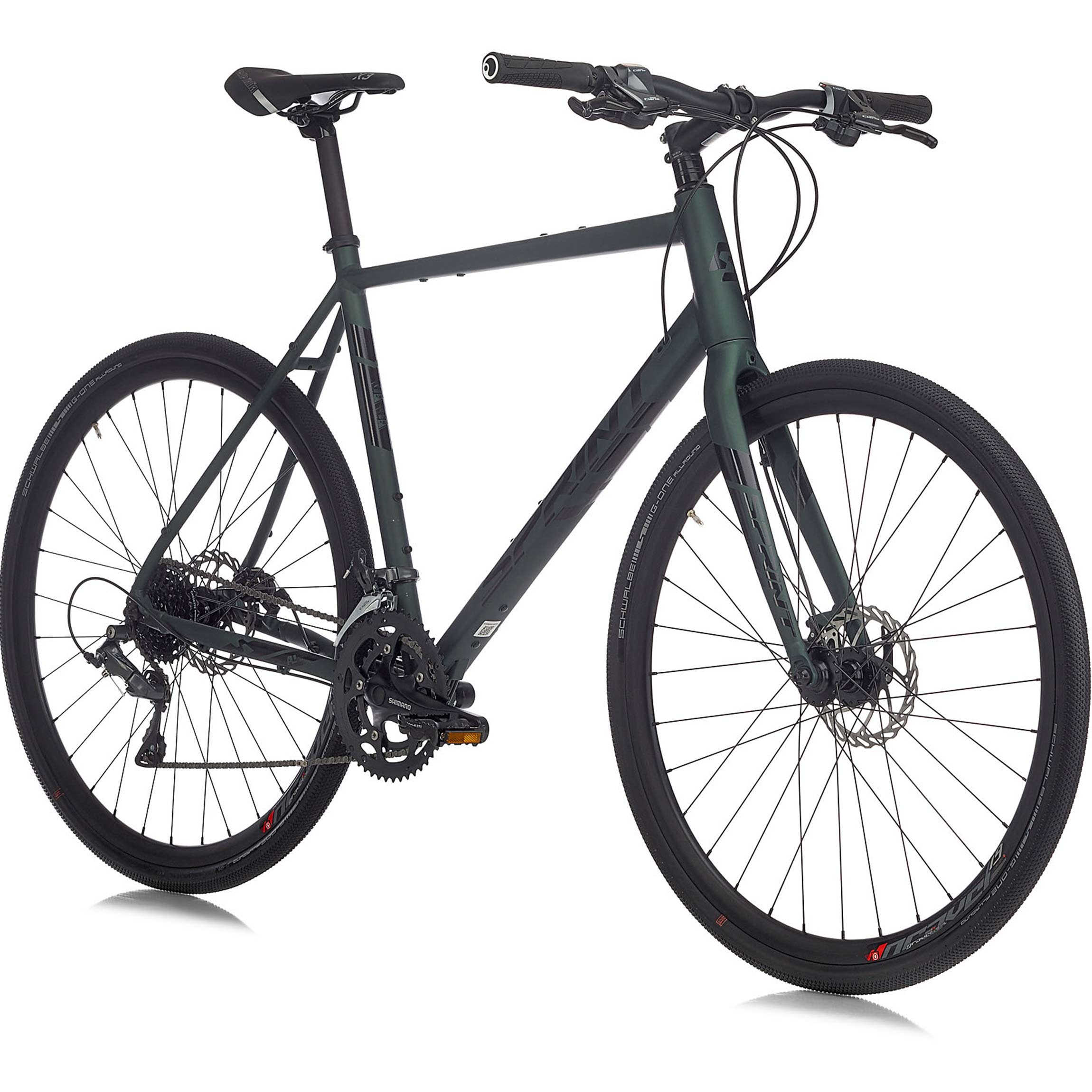 28" Heren Gravel Bike WHISPER PLUS Flatbar Fiets – 2 x 8 versnellingen Shimano Claris RD-R2000, Turquoise