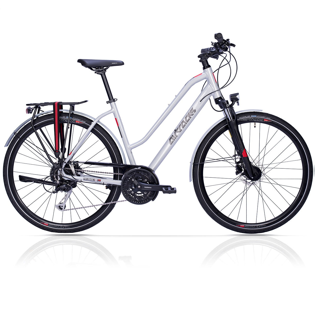 28" Bicicletta trekking donna TR.2845L 24 x velocità Shimano Alivio RD-M3100-SGS
