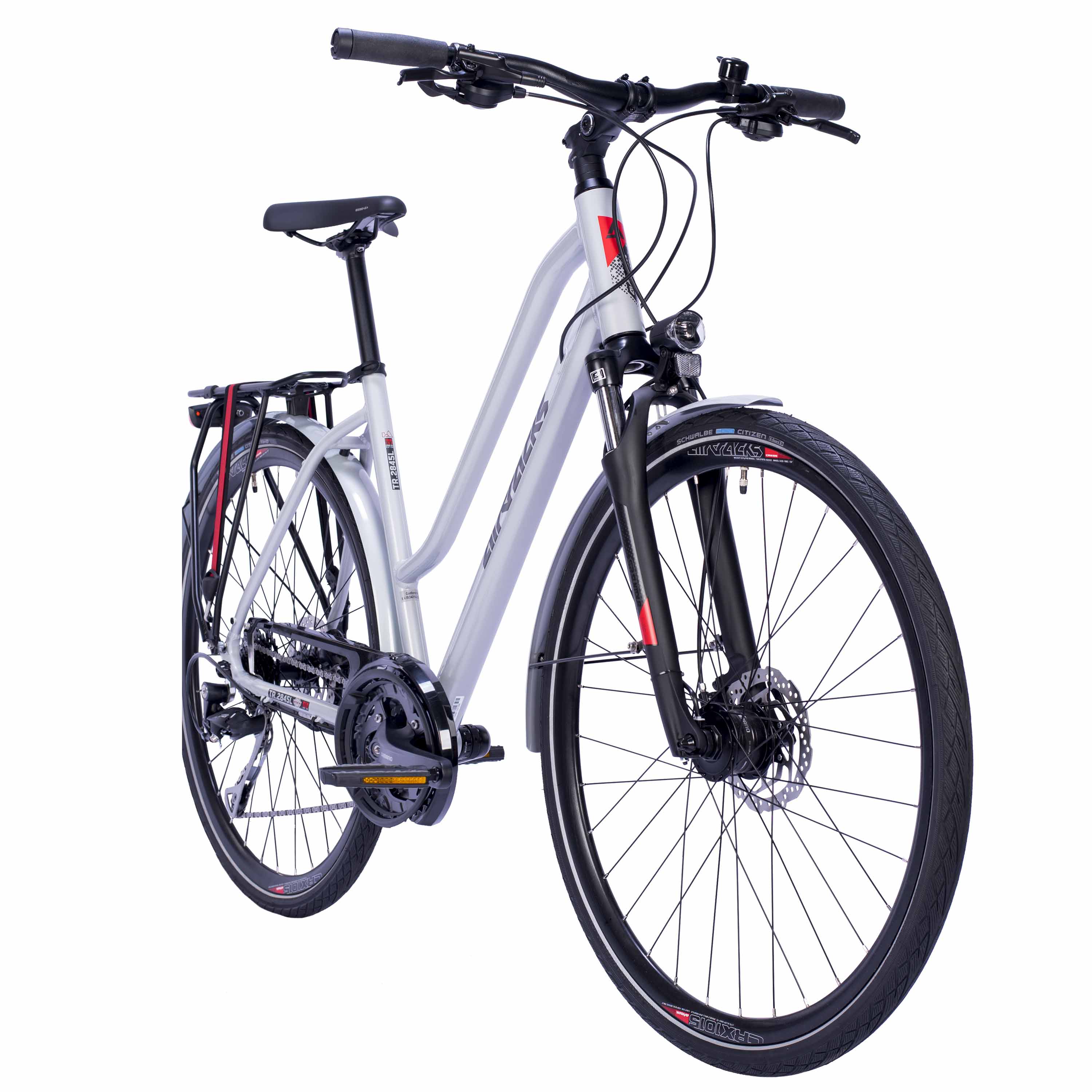 28" Bicicletta trekking donna TR.2845L 24 x velocità Shimano Alivio RD-M3100-SGS