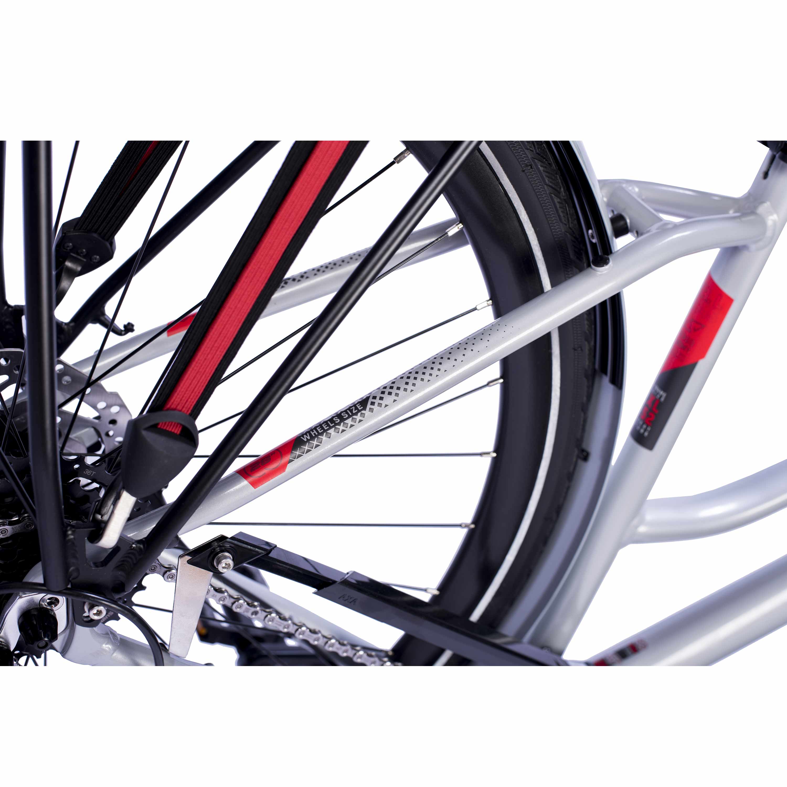 28" Bicicletta trekking donna TR.2845L 2 x 9 velocità SHIMANO CUES RD-U3020-9