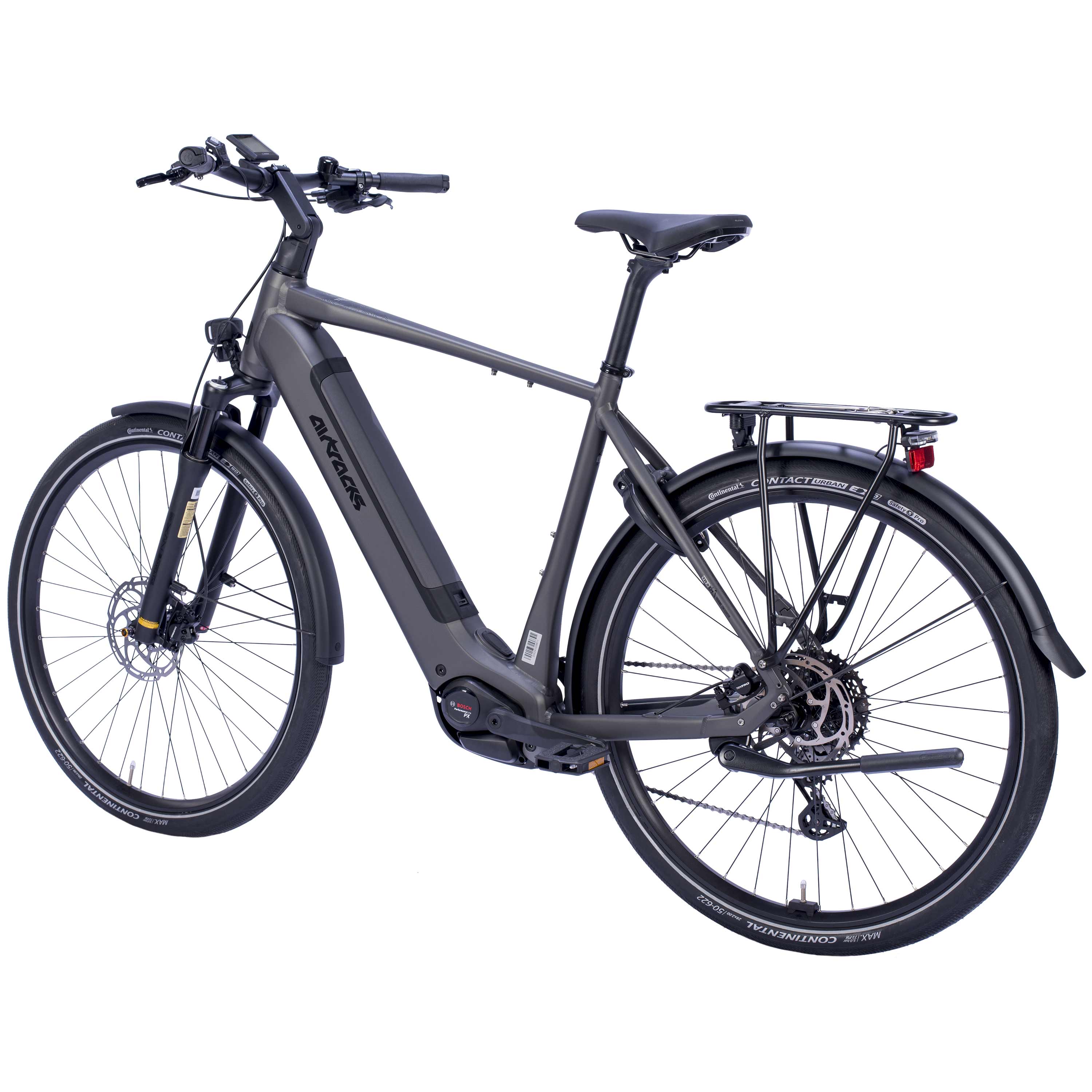 28" Herren E-Bike Trekking Fahrrad TERRA TR2 BOSCH Performance Line PX Smart System POWERTUBE 600 Wh 10 x Gang SHIMANO DEORE RD-M5130 SGS Schwarz