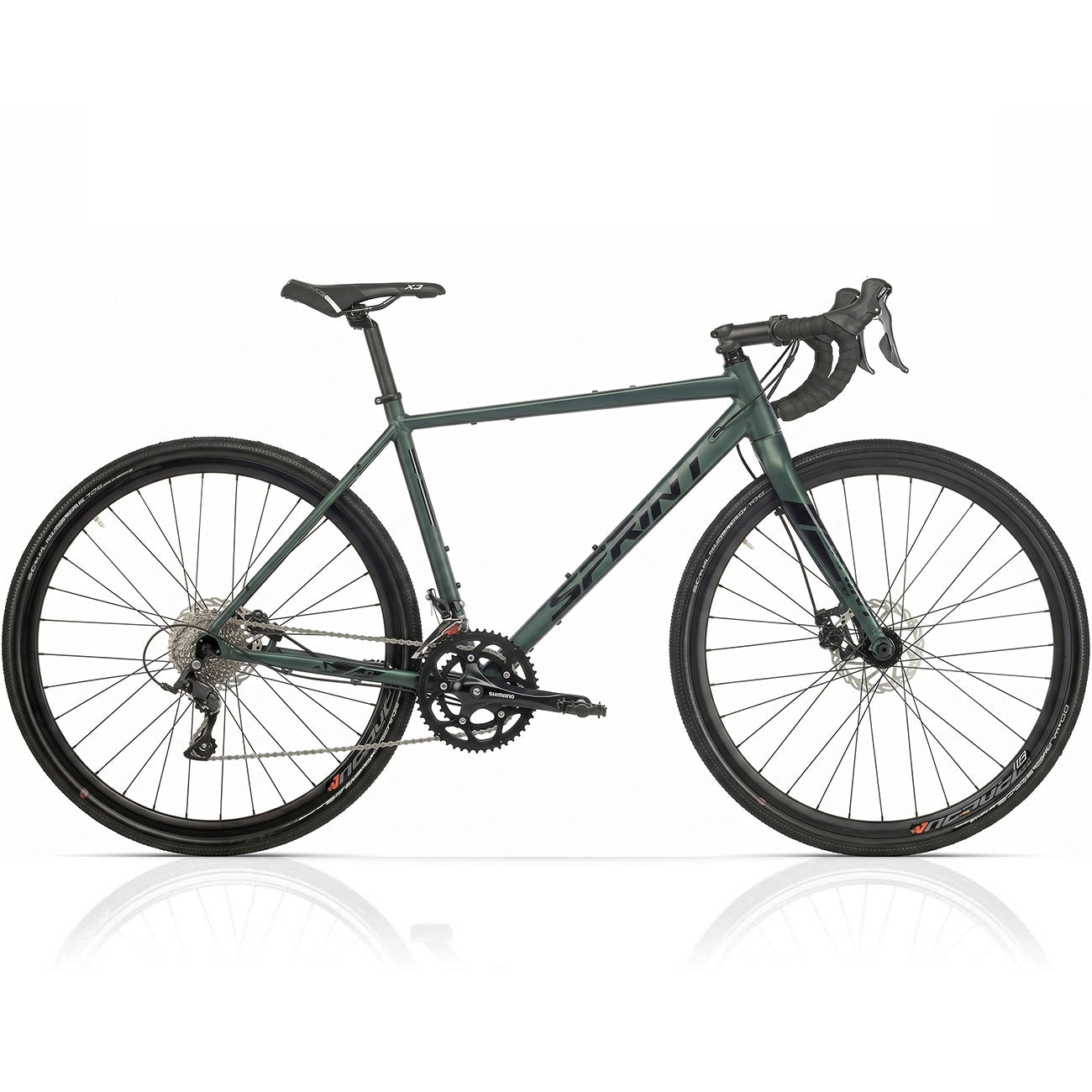 28" Men's Gravel Bike WHISPER ELITE MD Bicycle 2 x 9 Speed SHIMANO SORA ST-R3000