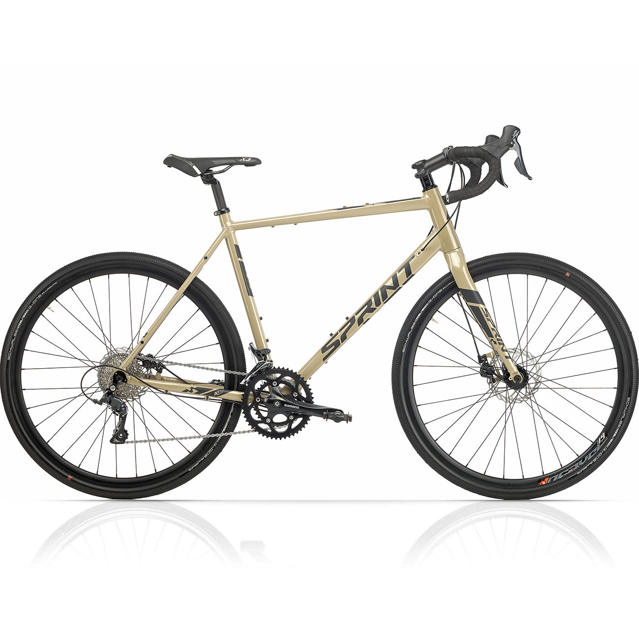28" Men's Gravel Bike WHISPER ELITE MD Bicycle 2 x 9 Speed SHIMANO SORA ST-R3000