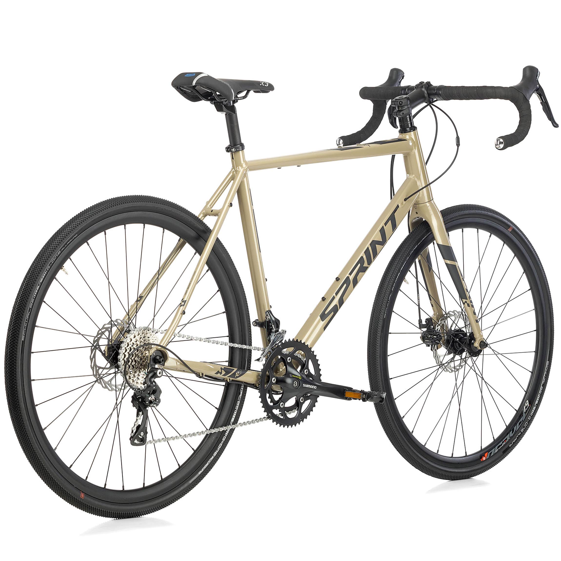 28" Men's Gravel Bike WHISPER ELITE MD Bicycle 2 x 9 Speed SHIMANO SORA ST-R3000
