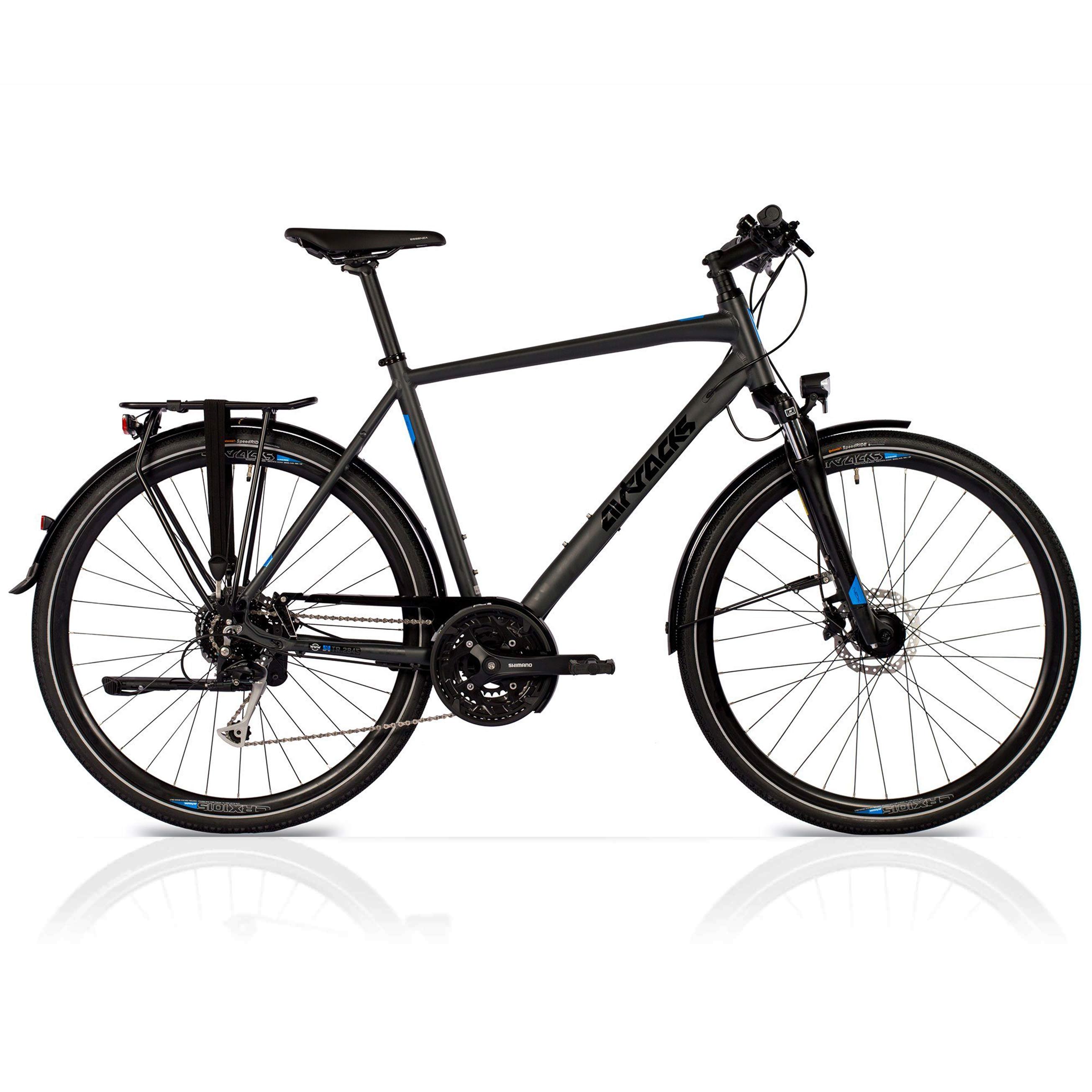 28" Bici da trekking da uomo TR.2845 Bici da trekking Shimano 27 x Gear Alivio RD-T4000 SGS Shadow