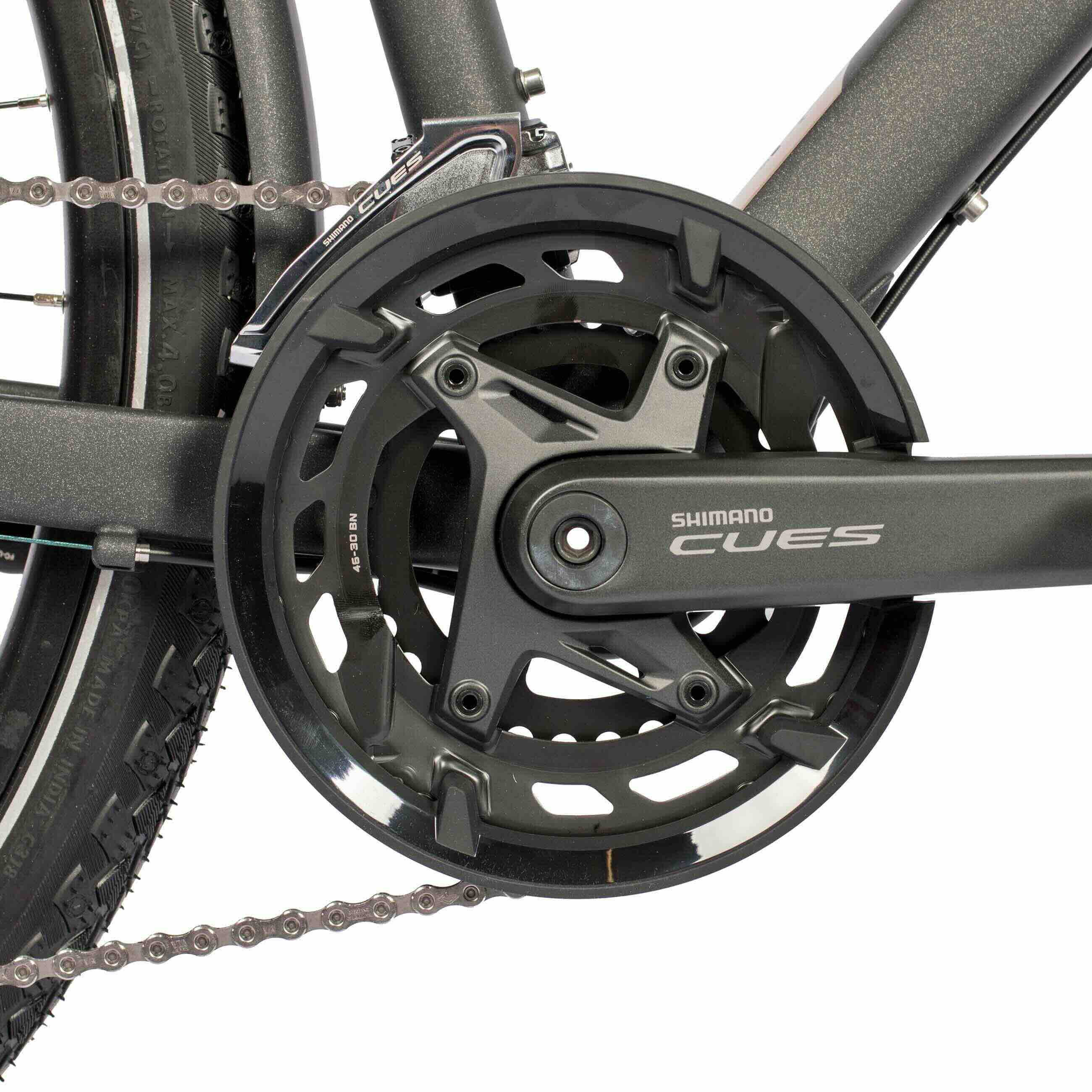 28" Bici da trekking XXL da uomo TR.2880-C Bici da trekking 2 x 10 velocità SHIMANO CUES RD-U6020-10 SHADOW