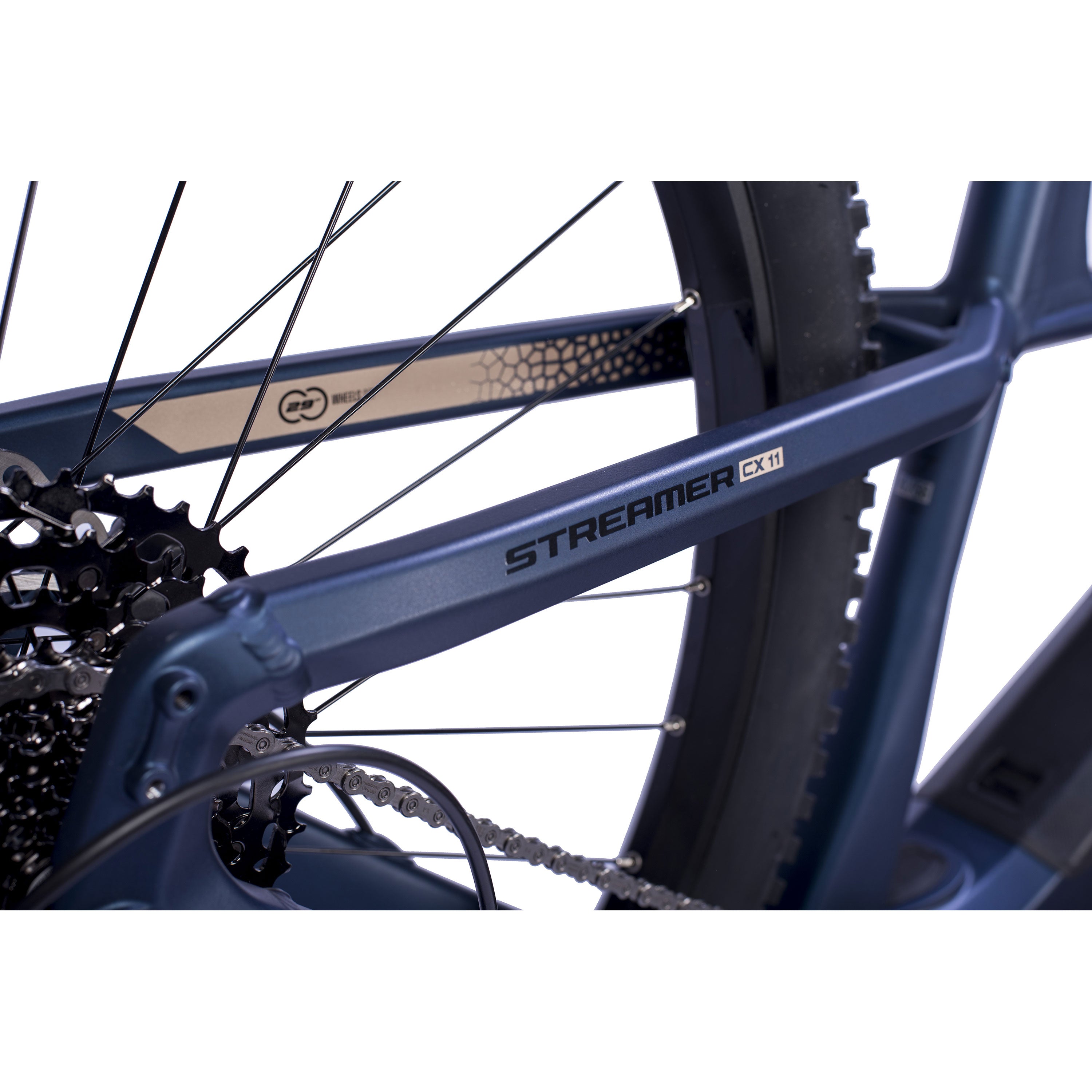 29" VTT électrique homme STREAMER CX11 BOSCH PERFORMANCE LINE CX (GEN 5) Smart System POWERTUBE 600 Wh 11 vitesses SHIMANO XT RD-M8310 Bleu