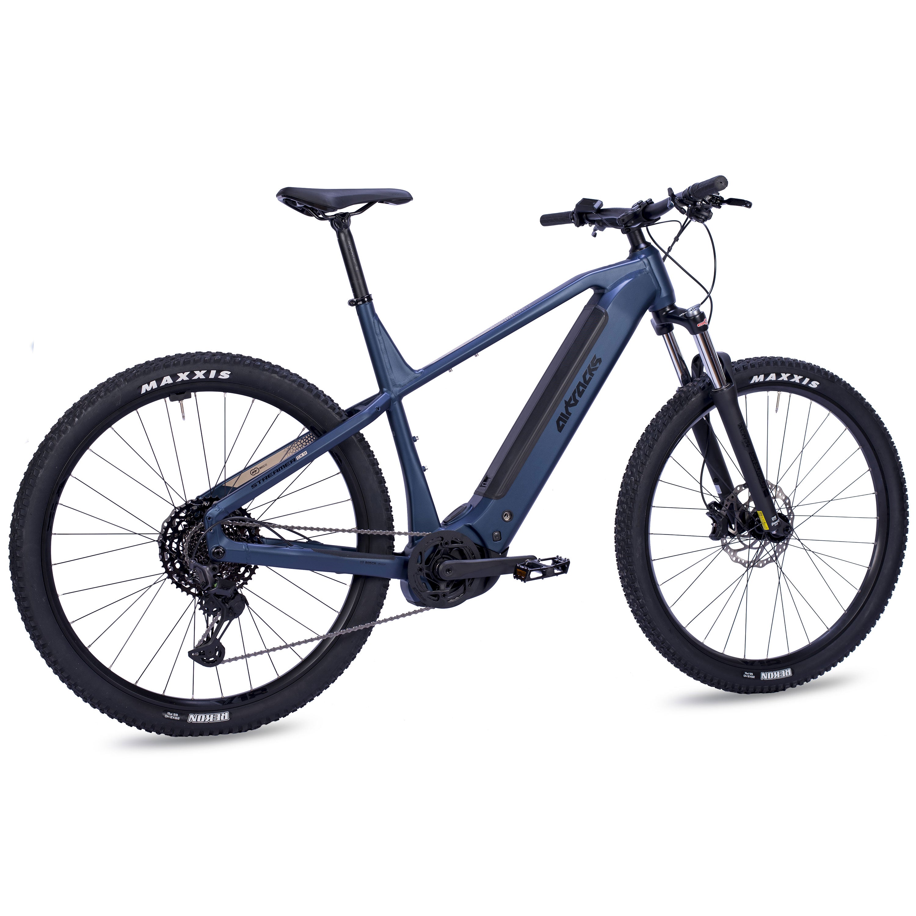 29" VTT électrique homme STREAMER CX11 BOSCH PERFORMANCE LINE CX (GEN 5) Smart System POWERTUBE 600 Wh 11 vitesses SHIMANO XT RD-M8310 Bleu