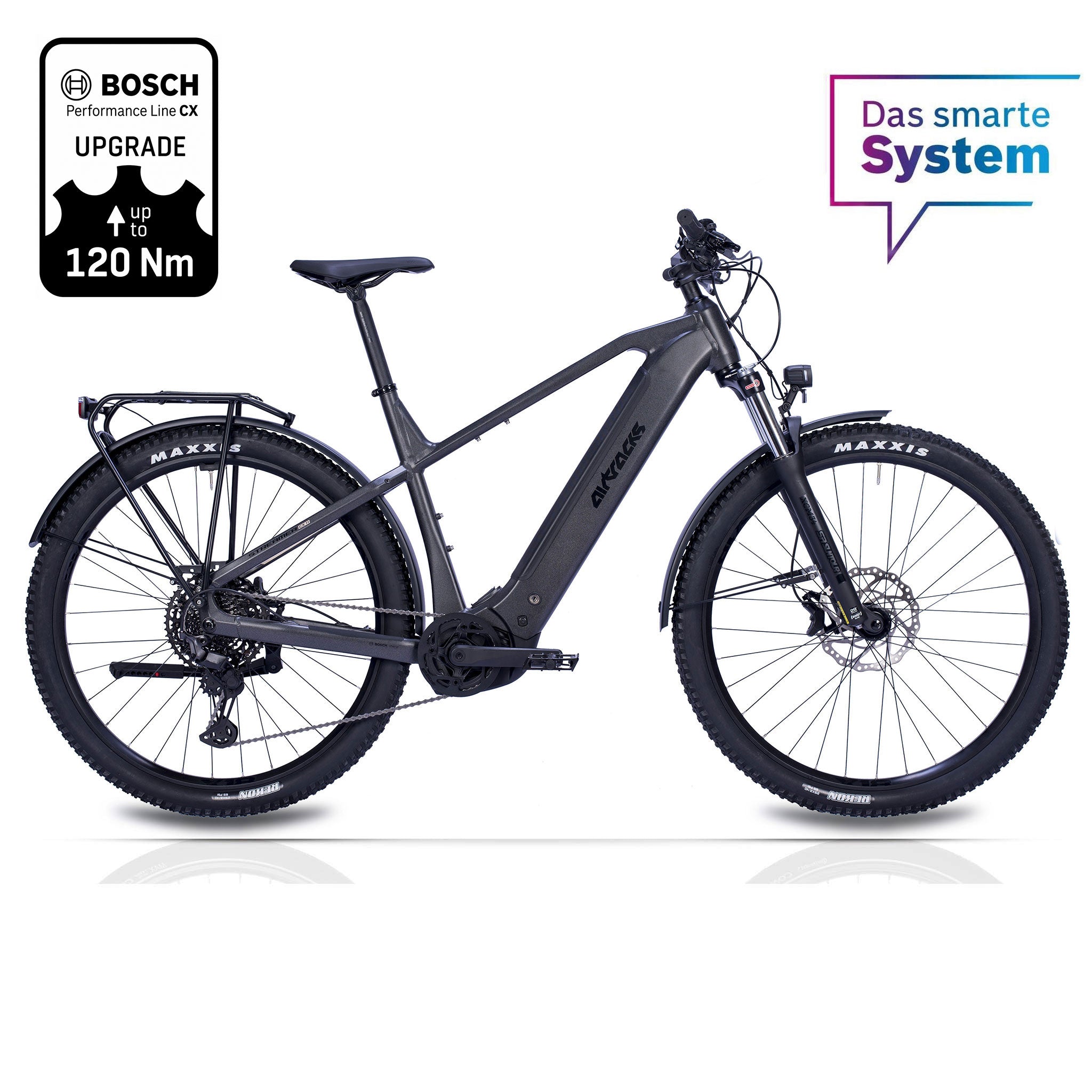 29" E-SUV VTT électrique homme STREAMER CX11 BOSCH PERFORMANCE LINE CX (GEN 5) Smart System POWERTUBE 600 Wh 11 vitesses SHIMANO XT RD-M8130 SGS