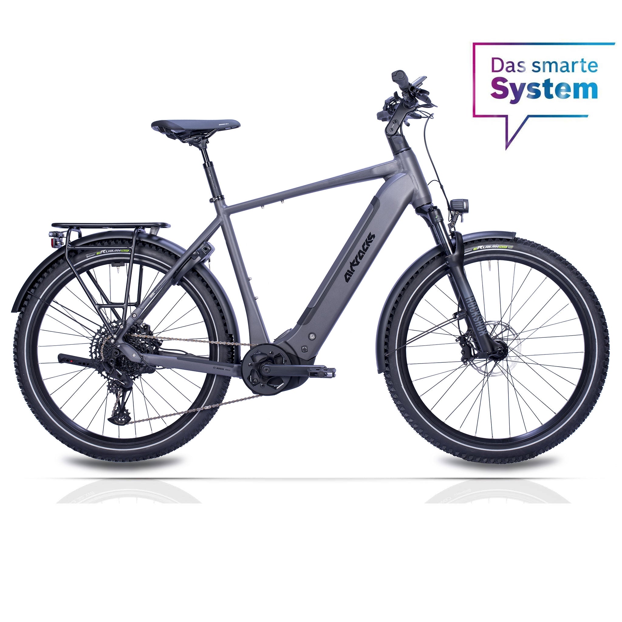 27.5" Men's E-SUV MTB TERRA CX2 BOSCH PERFORMANCE LINE PX Smart System POWERTUBE 600 Wh 12-Speed SRAM SX EAGLE - Black