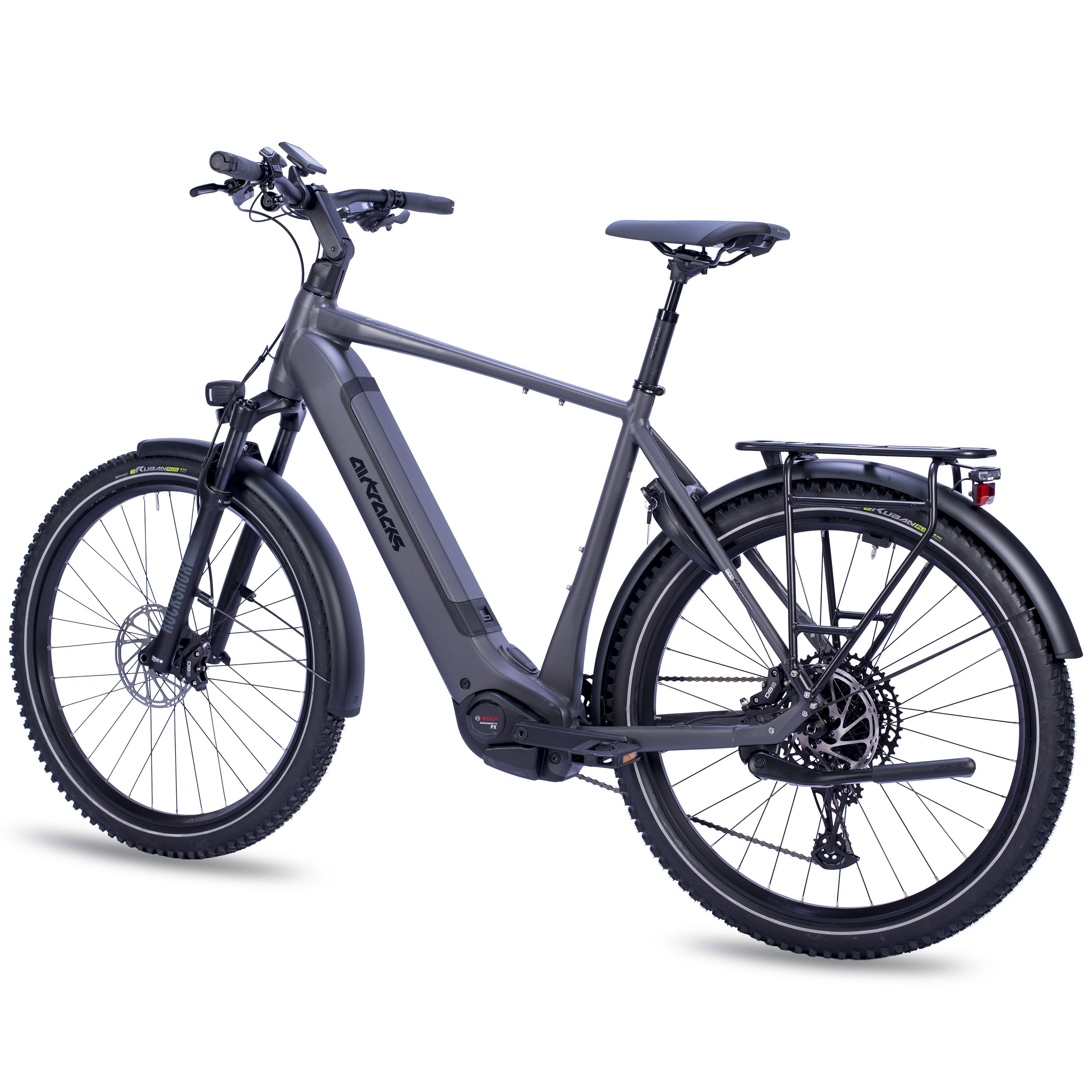 27.5" Men's E-SUV MTB TERRA CX2 BOSCH PERFORMANCE LINE PX Smart System POWERTUBE 600 Wh 12-Speed SRAM SX EAGLE - Black