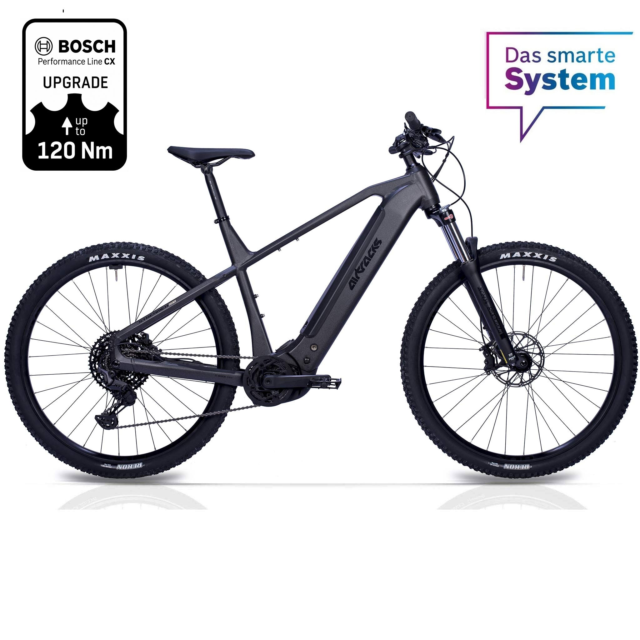 29" VTT électrique homme STREAMER CX11 Bosch Performance Line CX Gen 5 Smart System PowerTube 600 WH 11 vitesses Shimano XT RD-M8310