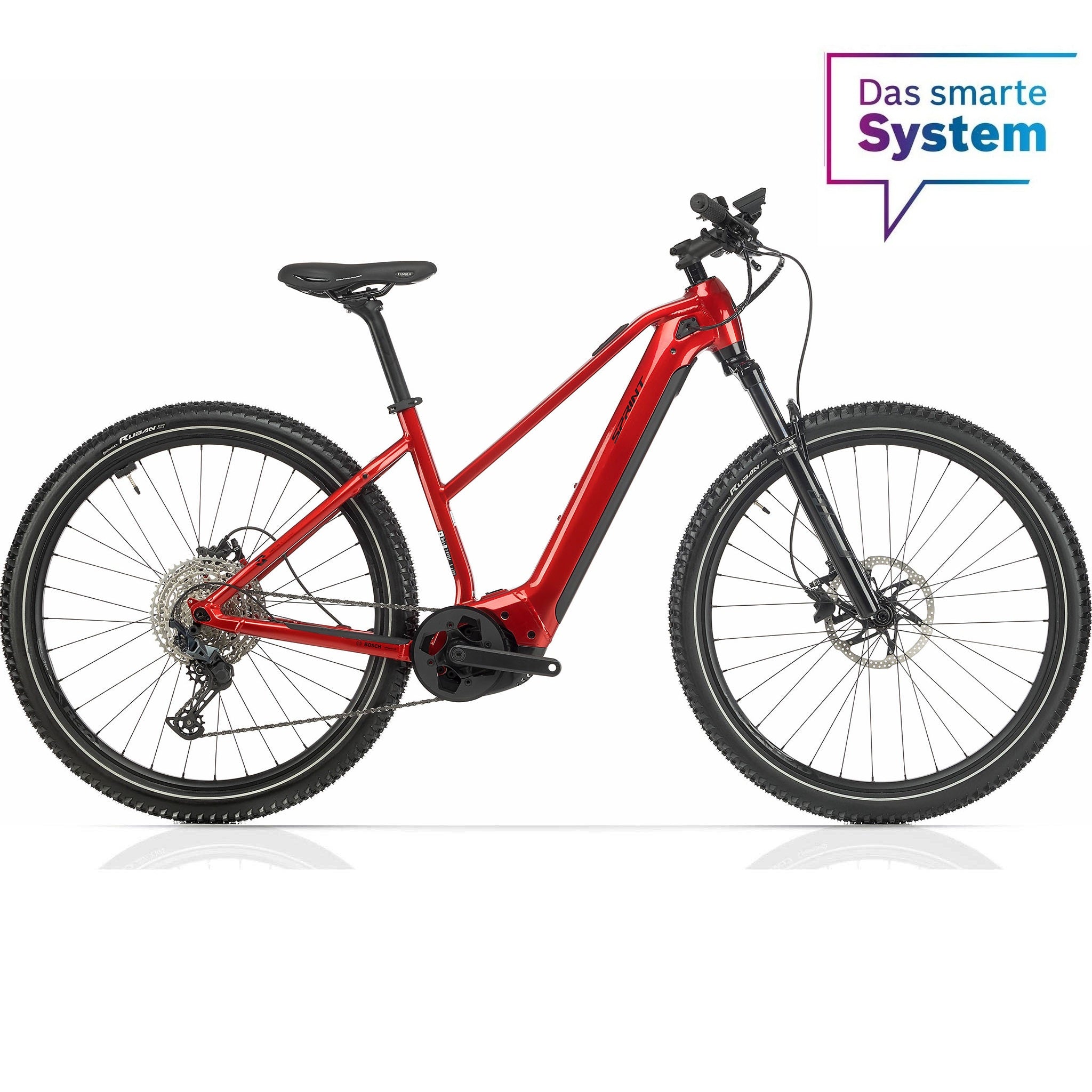 29" E-MTB donna SPRINT M 4.0 BOSCH PERFORMANCE LINE CX Smart System POWERTUBE 750 Wh 12 velocità SHIMANO SLX RD-M7100-SGS Rosso