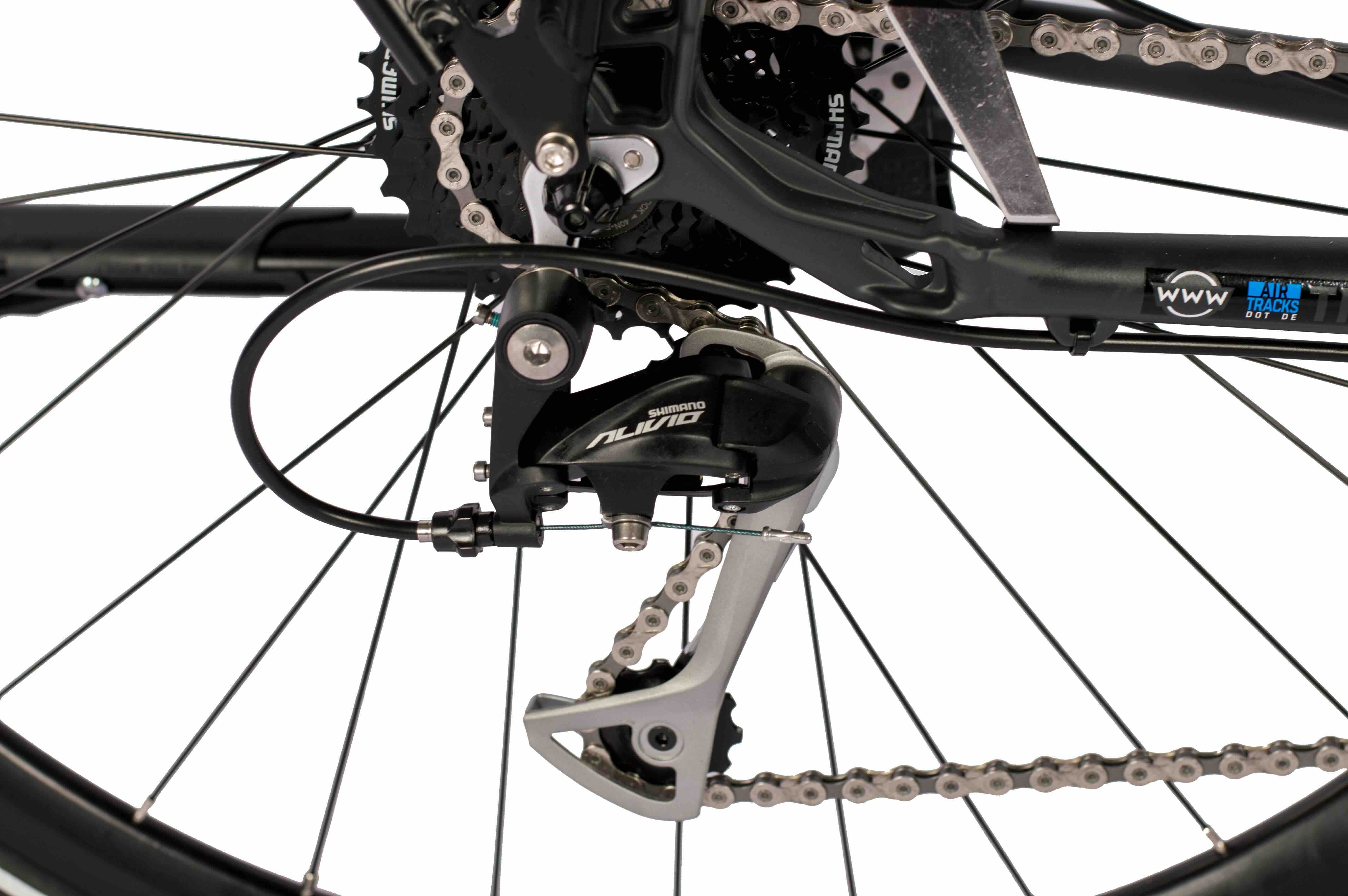 28" Bici da trekking da uomo TR.2845 Bici da trekking Shimano 27 x Gear Alivio RD-T4000 SGS Shadow