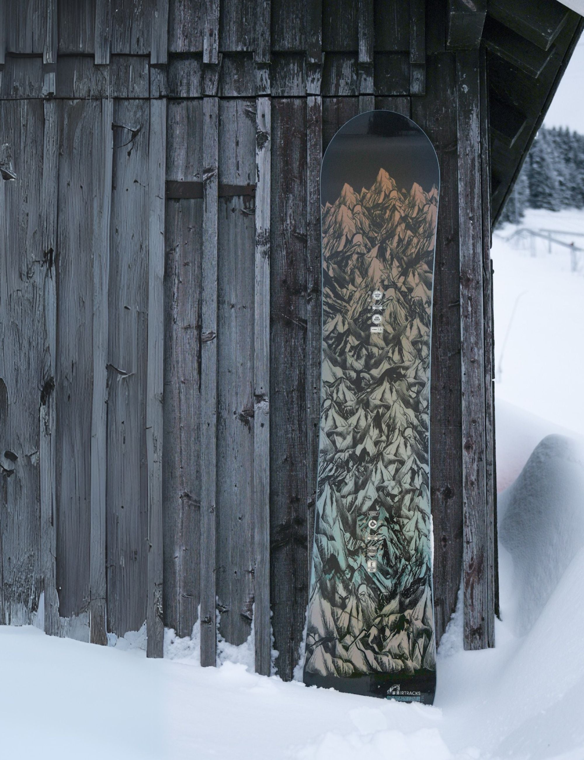 Snowboard Homme MOUNTAIN LINES Zero Rocker Wide Bundle