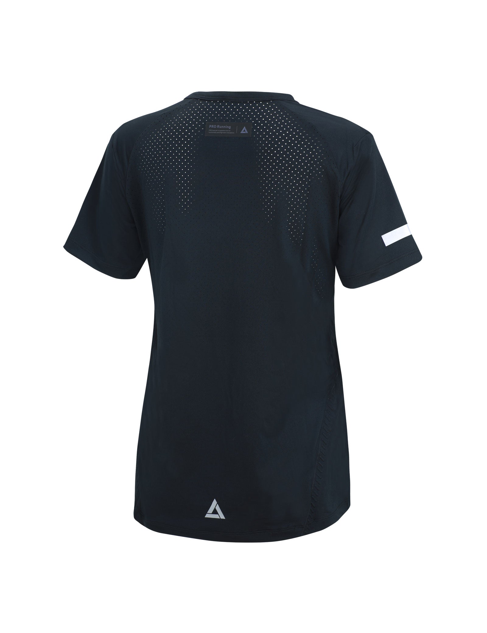 Dames functioneel hardloopshirt korte mouw Pro Line zwart
