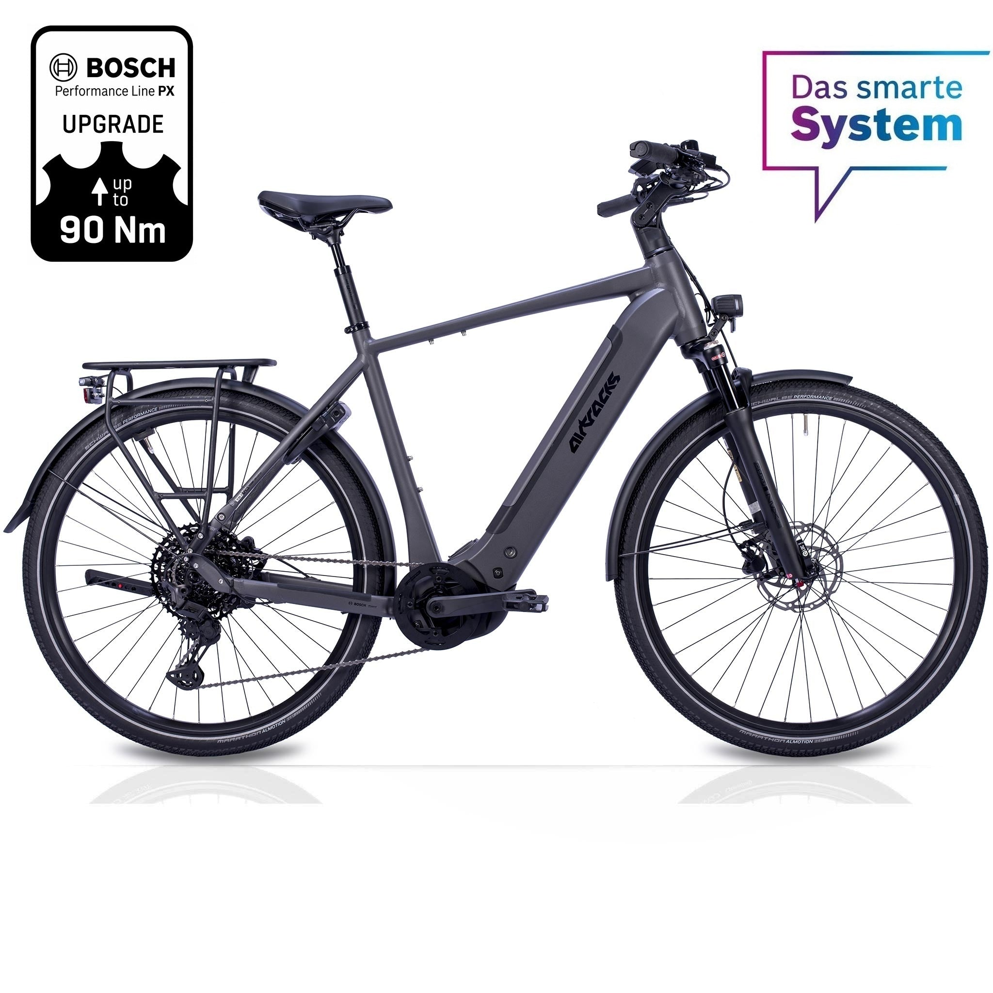 28" Vélo électrique trekking homme TERRA TR1 BOSCH Performance Line PX Smart System POWERTUBE 800 Wh 11-vitesses SHIMANO XT RD-M8130 SGS