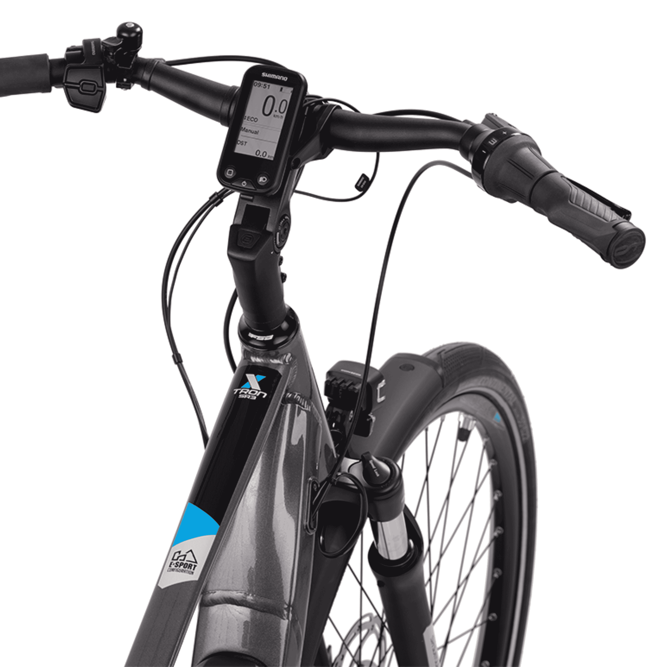 28" E-bike Heren Stadsfiets X-Tron SR3 SHIMANO STEPS E-5000 418Wh 5 VERSNELLINGEN SHIMANO NEXUS INTER