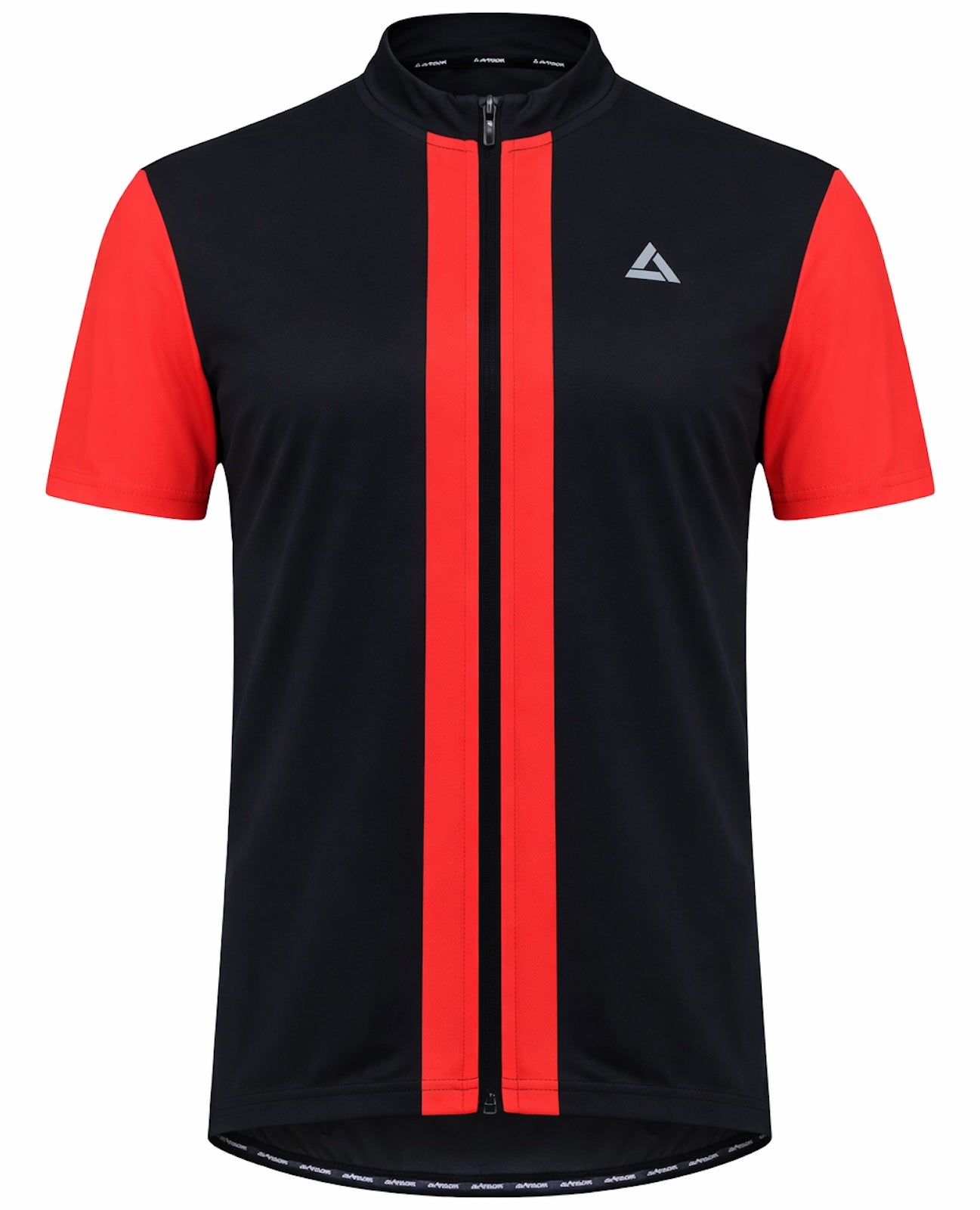 Heren fiets jersey short -sleeved fietstrui per lijn II zwart rood