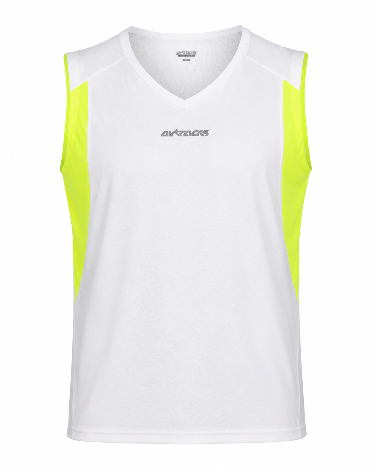 Canotta manica da corsa per camicia per linea bianca neon