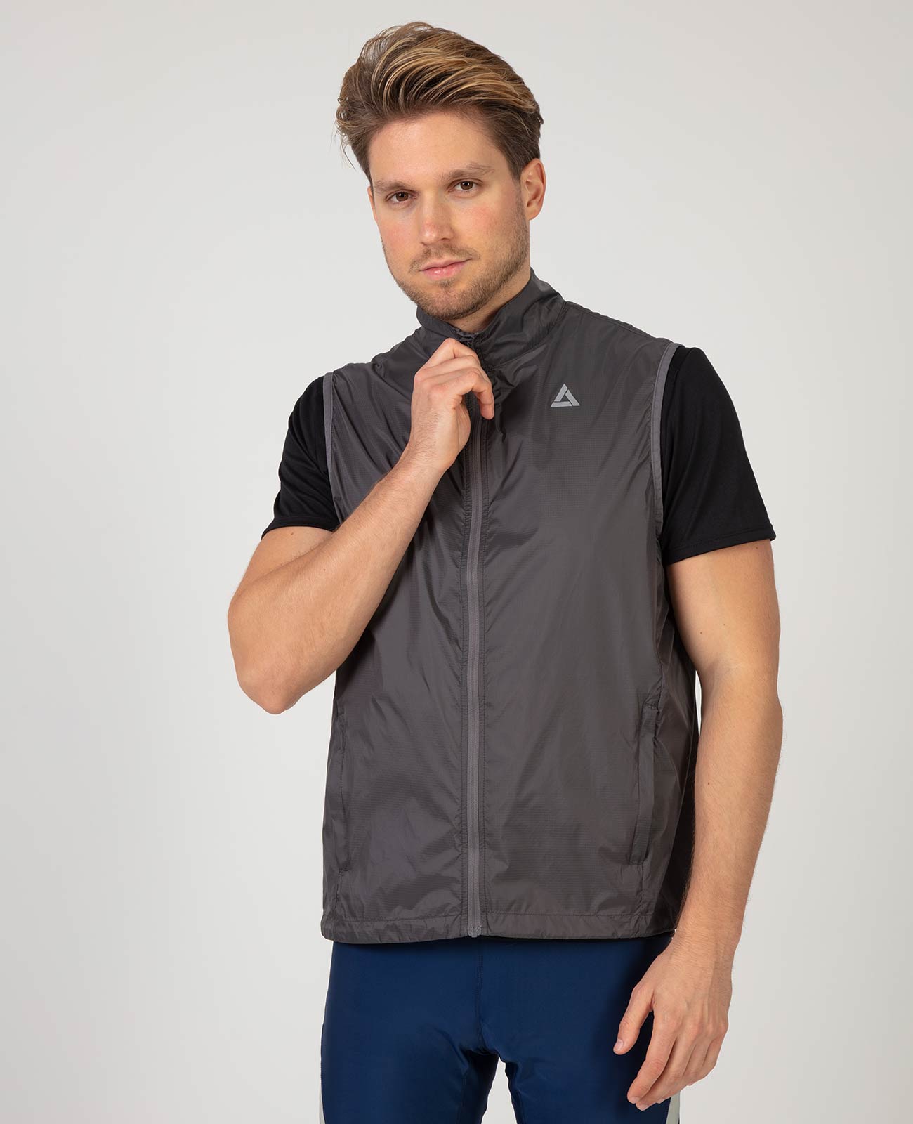 Herren-Leichte-Windweste-Fahrradweste-Laufweste-Comfort-Line-Grau-s-m-l-xl-xxl-xxxl-2