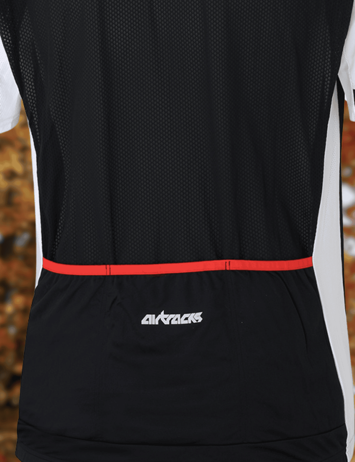 Herenfiets jersey short -sleeved fietstrui per lijn zwart wit