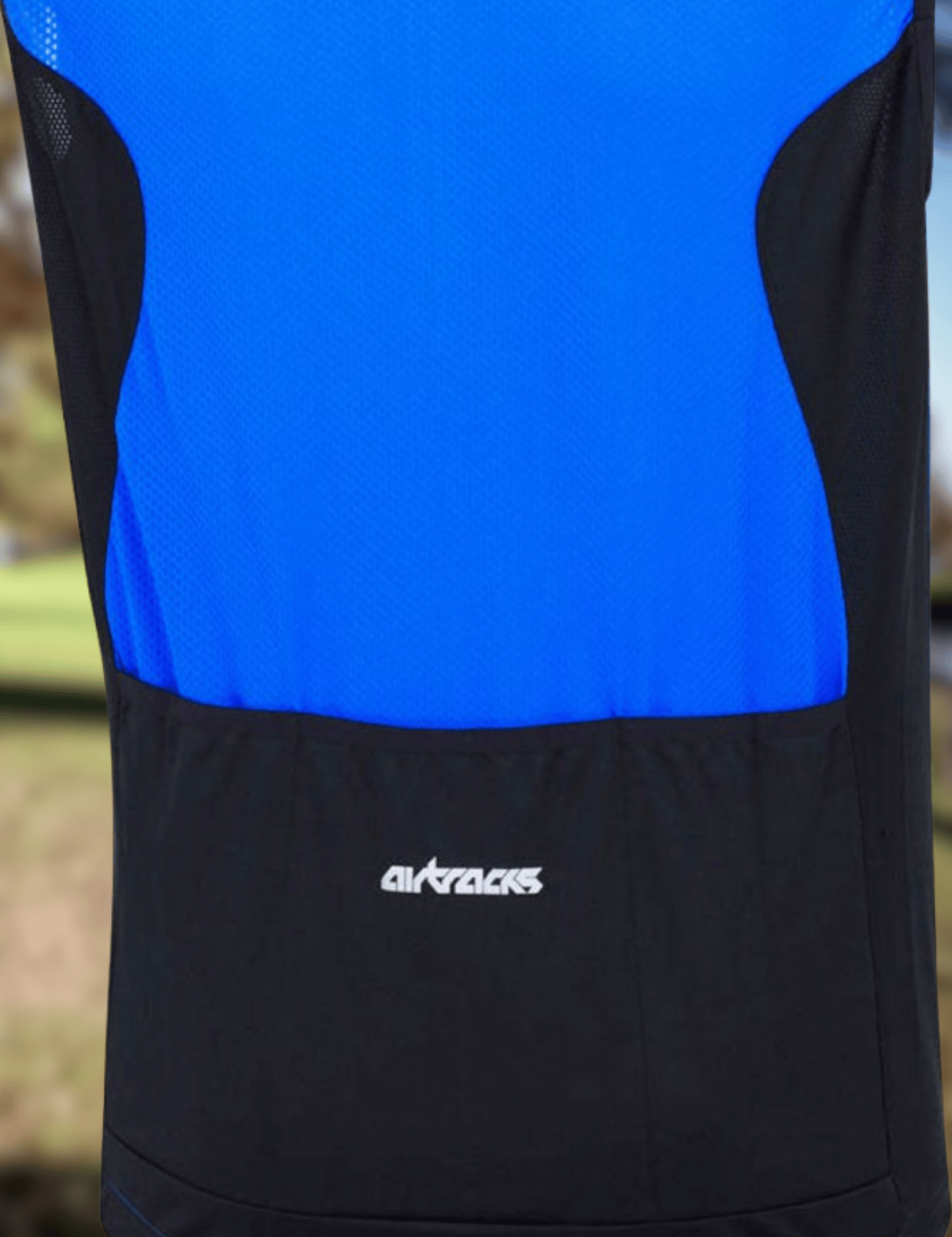 Heren fiets jersey short -sleeveved fiets jersey mouwloze comfortlijn blauw zwart zwart zwart zwart zwart