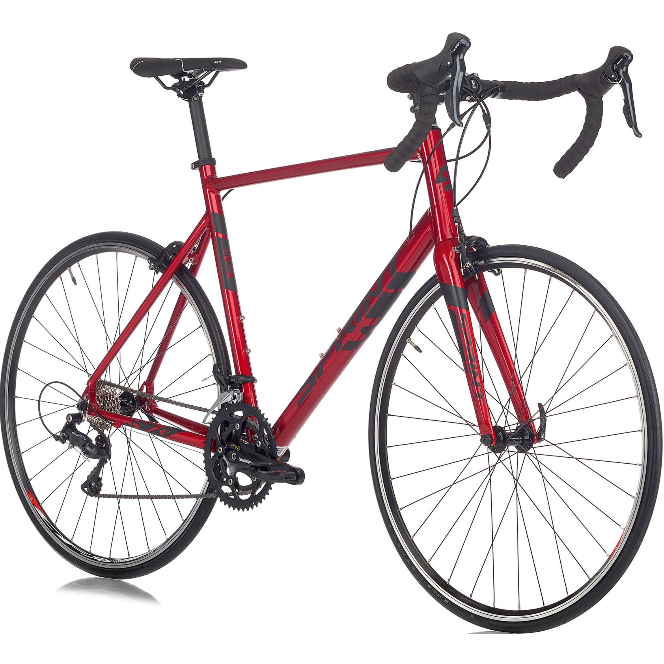 28" Vélo de course homme SPRINT MONZA ELITE 28 fourche carbone Vélo 2 x 9 vitesses SHIMANO SORA RD-R3000 Bleu / Noir