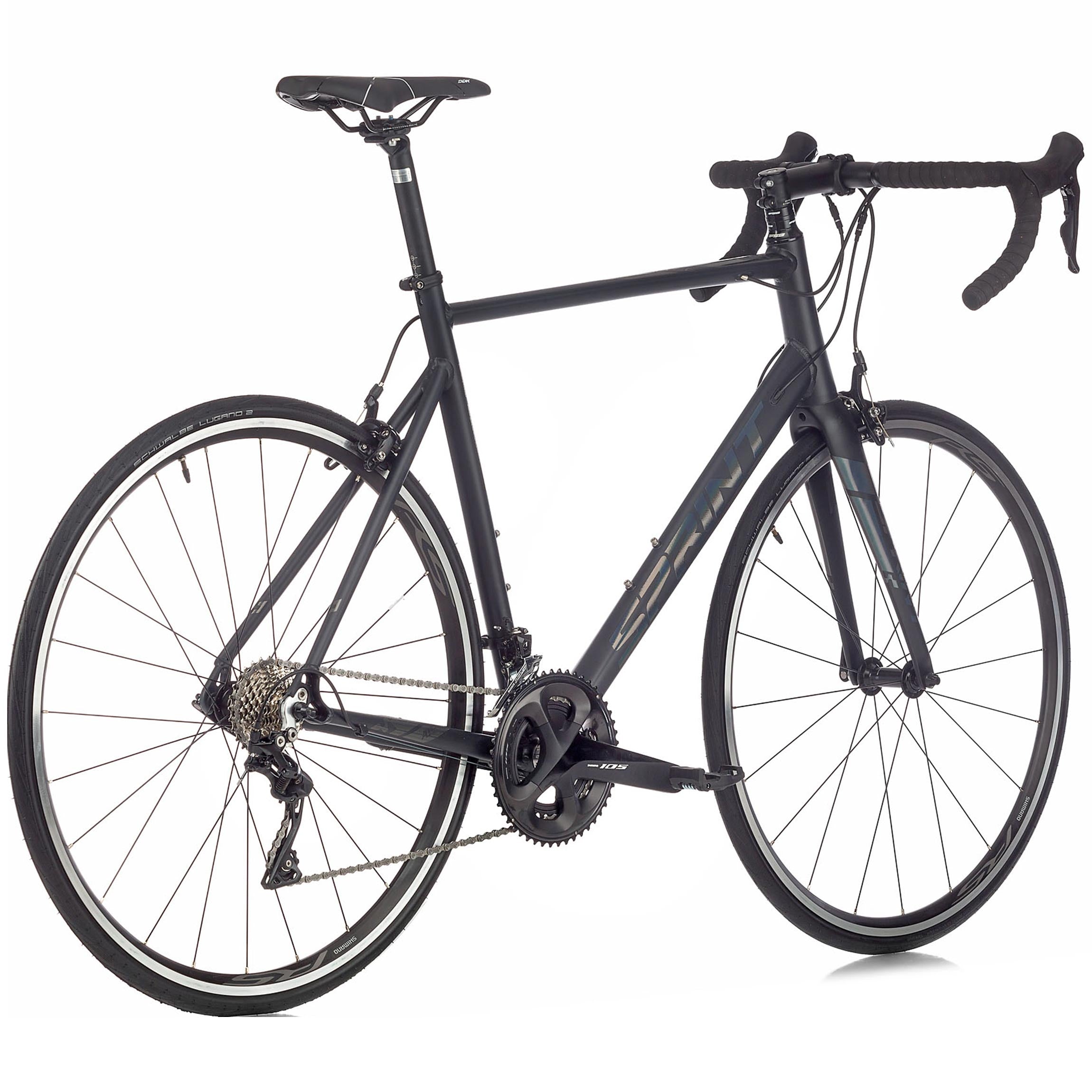 28" Herren Rennrad SPRINT MONZA TEAM Fahrrad CARBON GABEL 2 x 11 Gang SHIMANO 105 RD-R7000 Black / Chrom