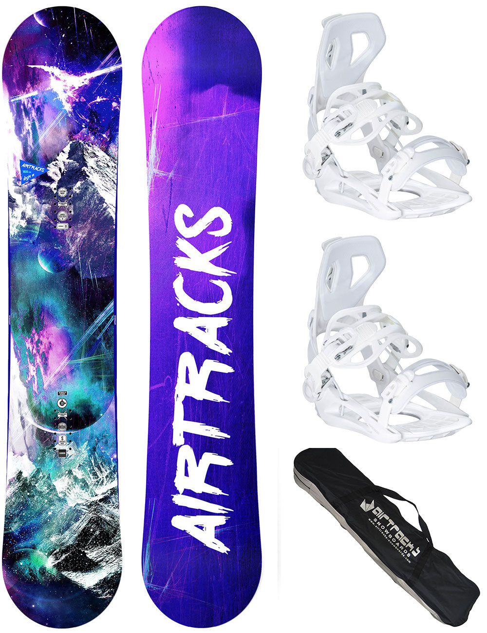 Dames snowboardset High M Carbon Hybrid Rocker + snowboardbinding Master Pro W + SB Bag