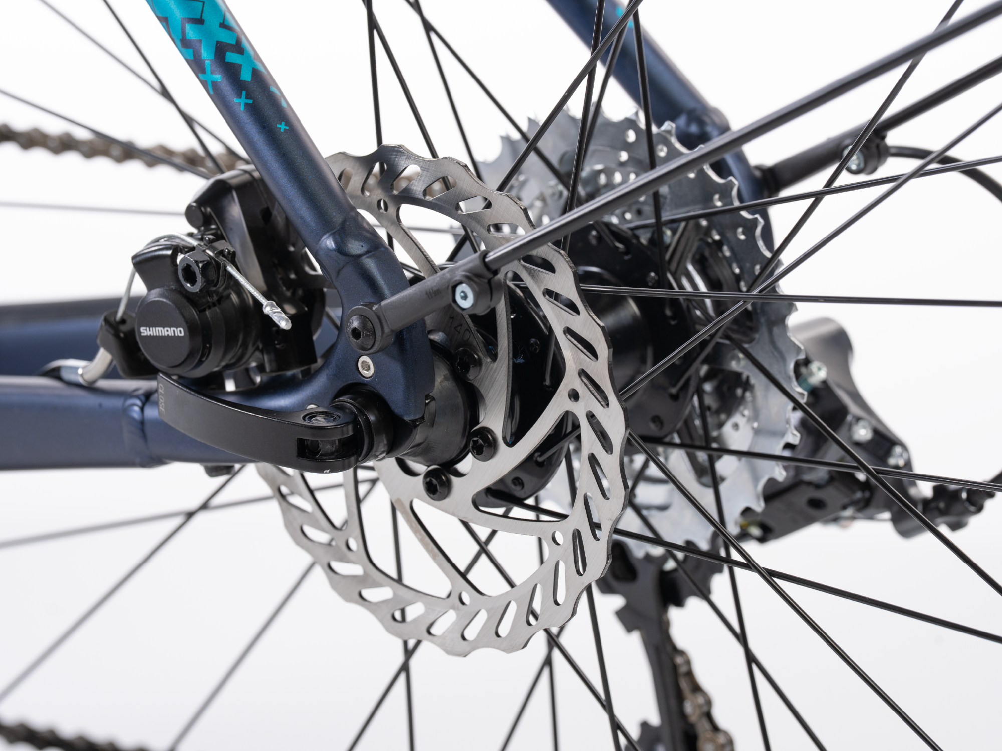 Herren 28 Zoll Gravel Fahrrad Storm 3.1 Shimano 2x8 Claris R2000 + Sora RD-R3000-GS Blau Matt