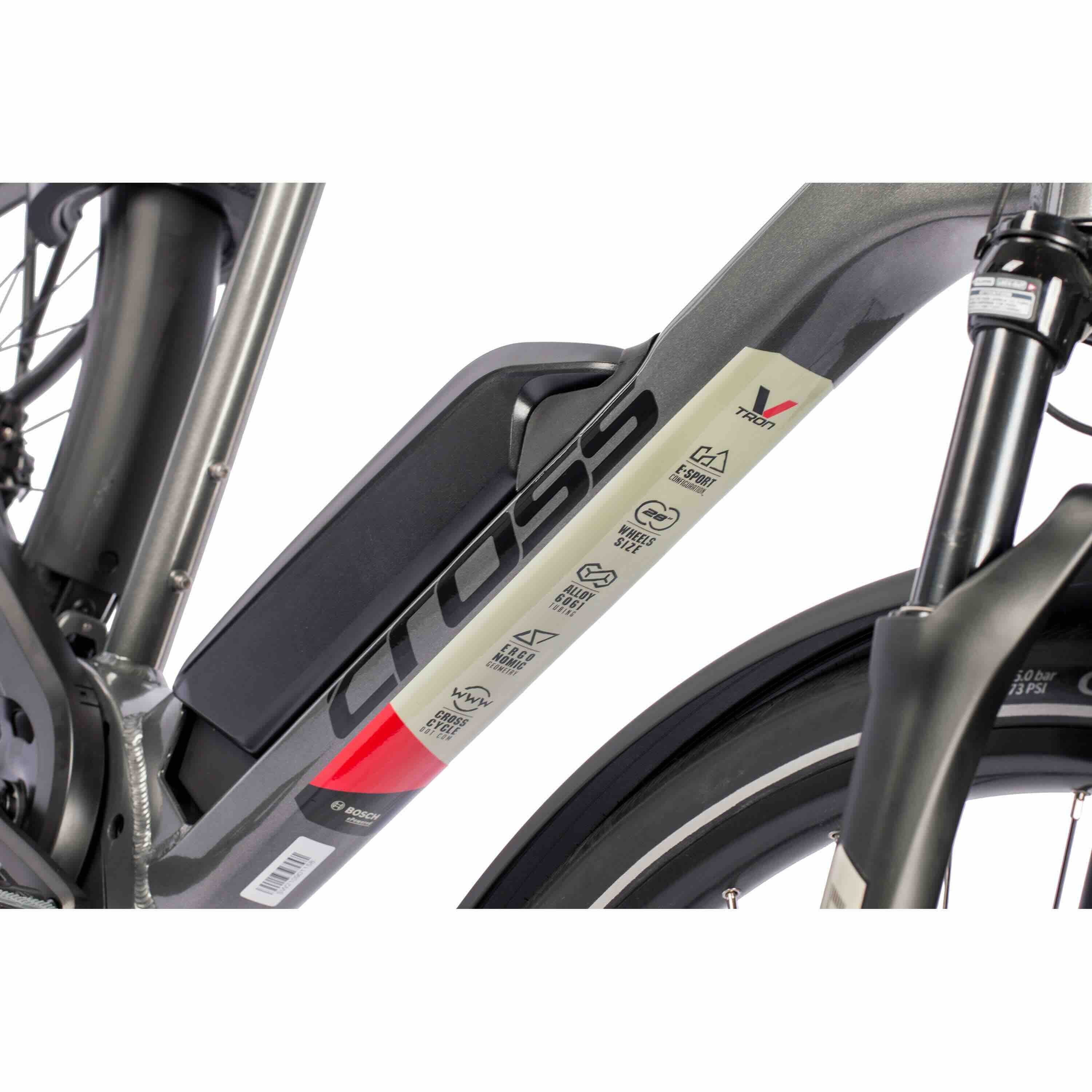 28" Herren E-Bike Trekking Fahrrad V-Tron BOSCH ACTIVE PLUS LINE 500Wh 10s SHIMANO DEORE