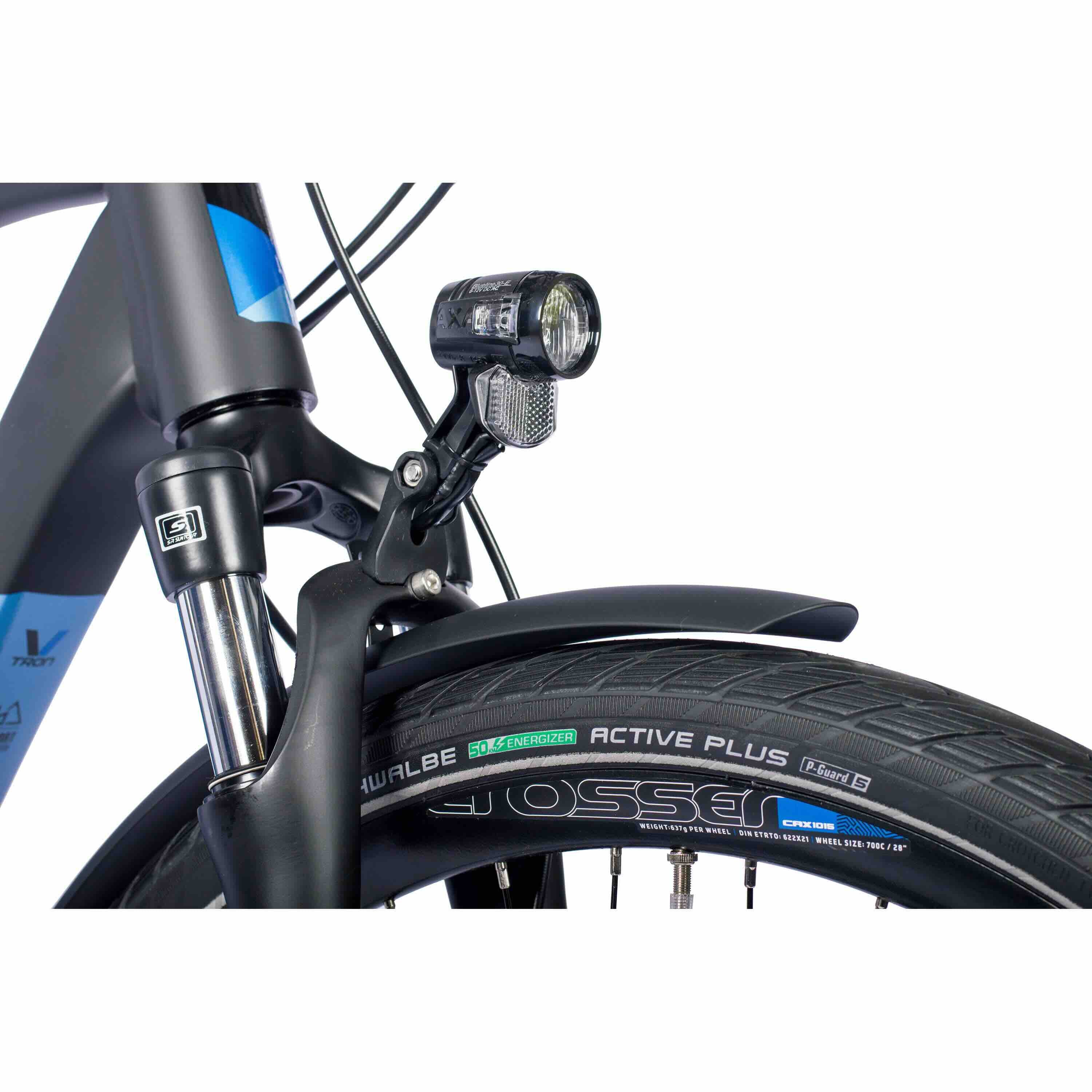 28" Herren E-Bike Trekking Fahrrad V-TRON SHIMANO STEPS E-5000 418 Wh 9 x GANG SHIMANO RD-T3000 - B-WARE