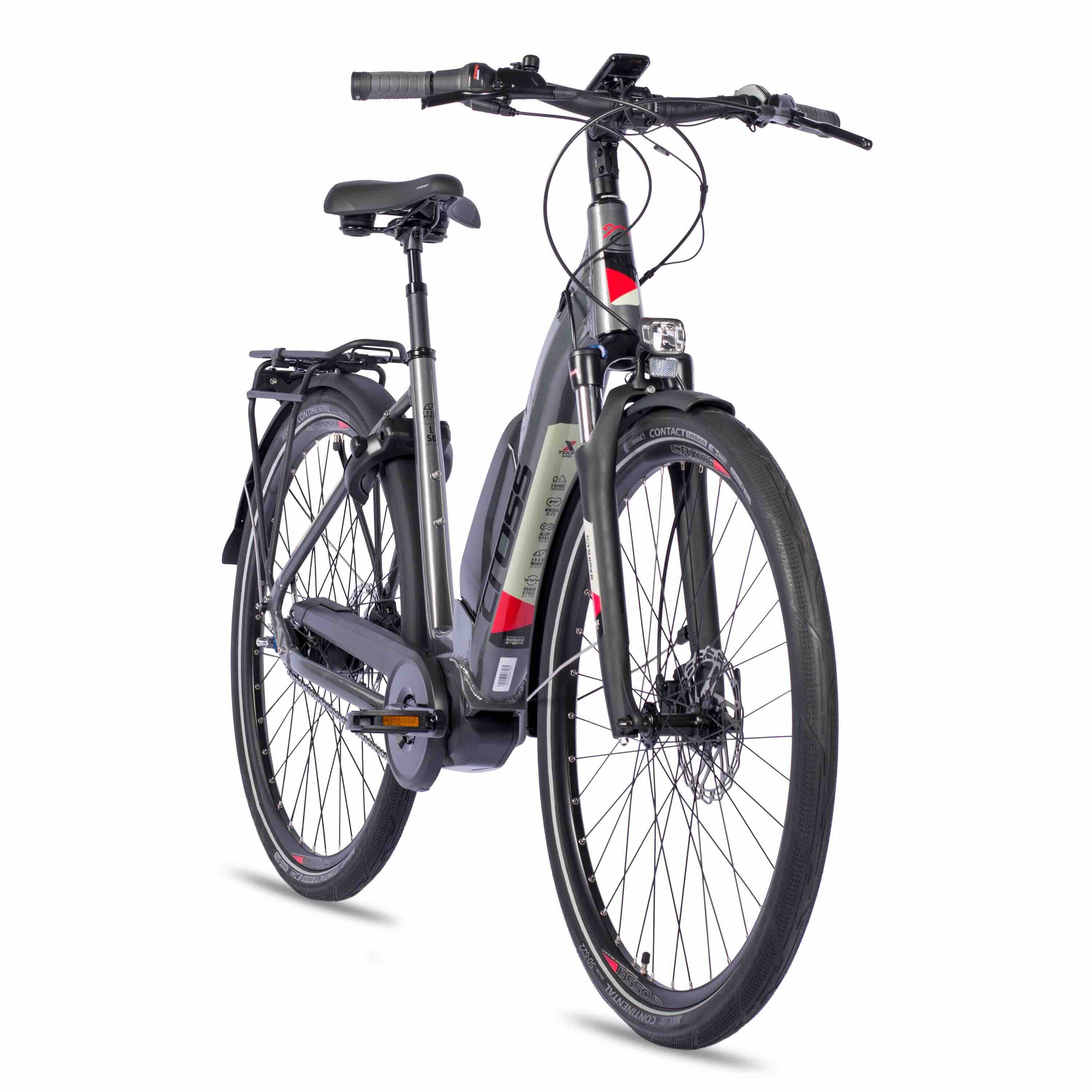28 inch e-Bike City Bicycle LS Wave X-Tron SR2 Shimano Stappen E-5000 418WH 5 Gear Shimano Nexus Inter