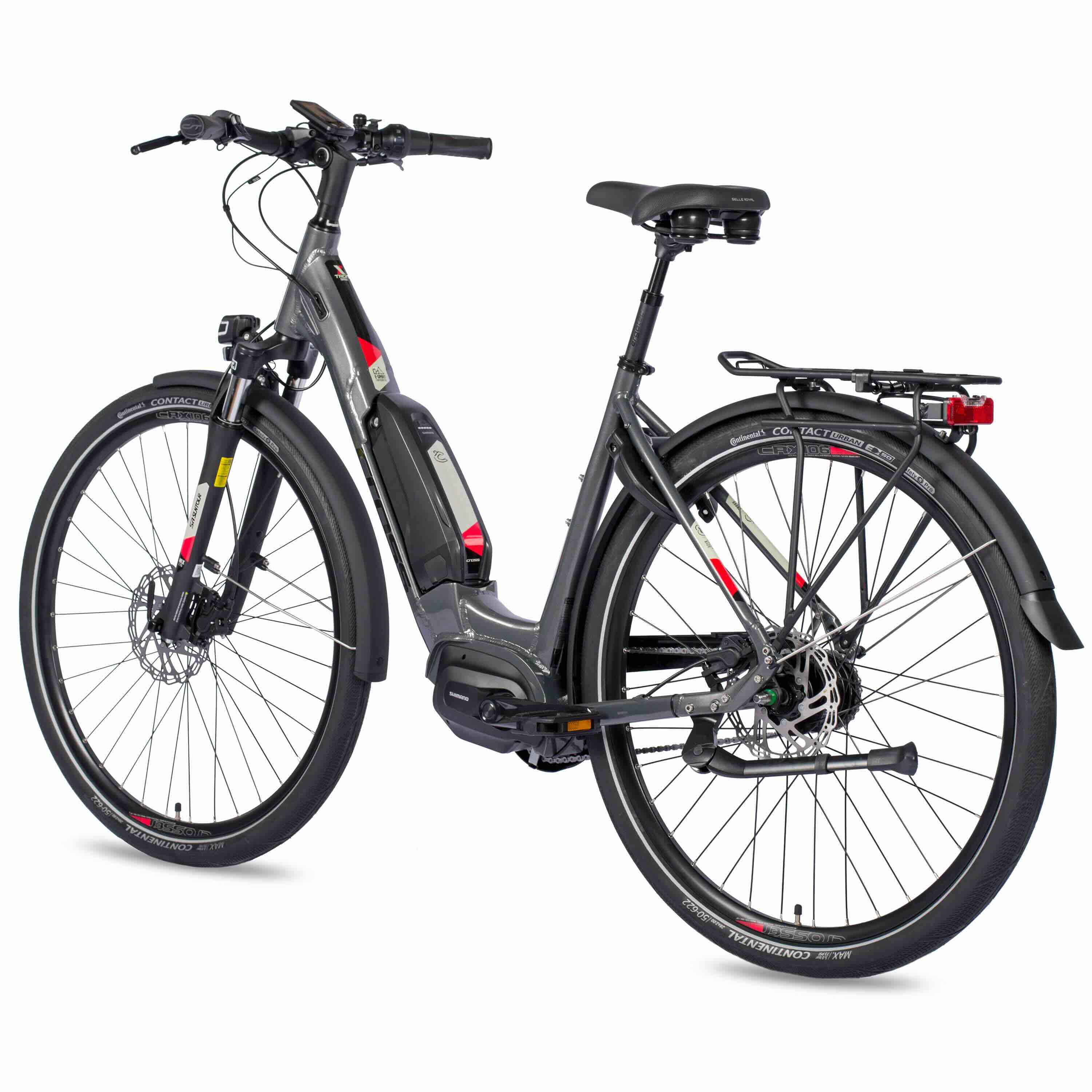 28 inch e-Bike City Bicycle LS Wave X-Tron SR2 Shimano Stappen E-5000 418WH 5 Gear Shimano Nexus Inter