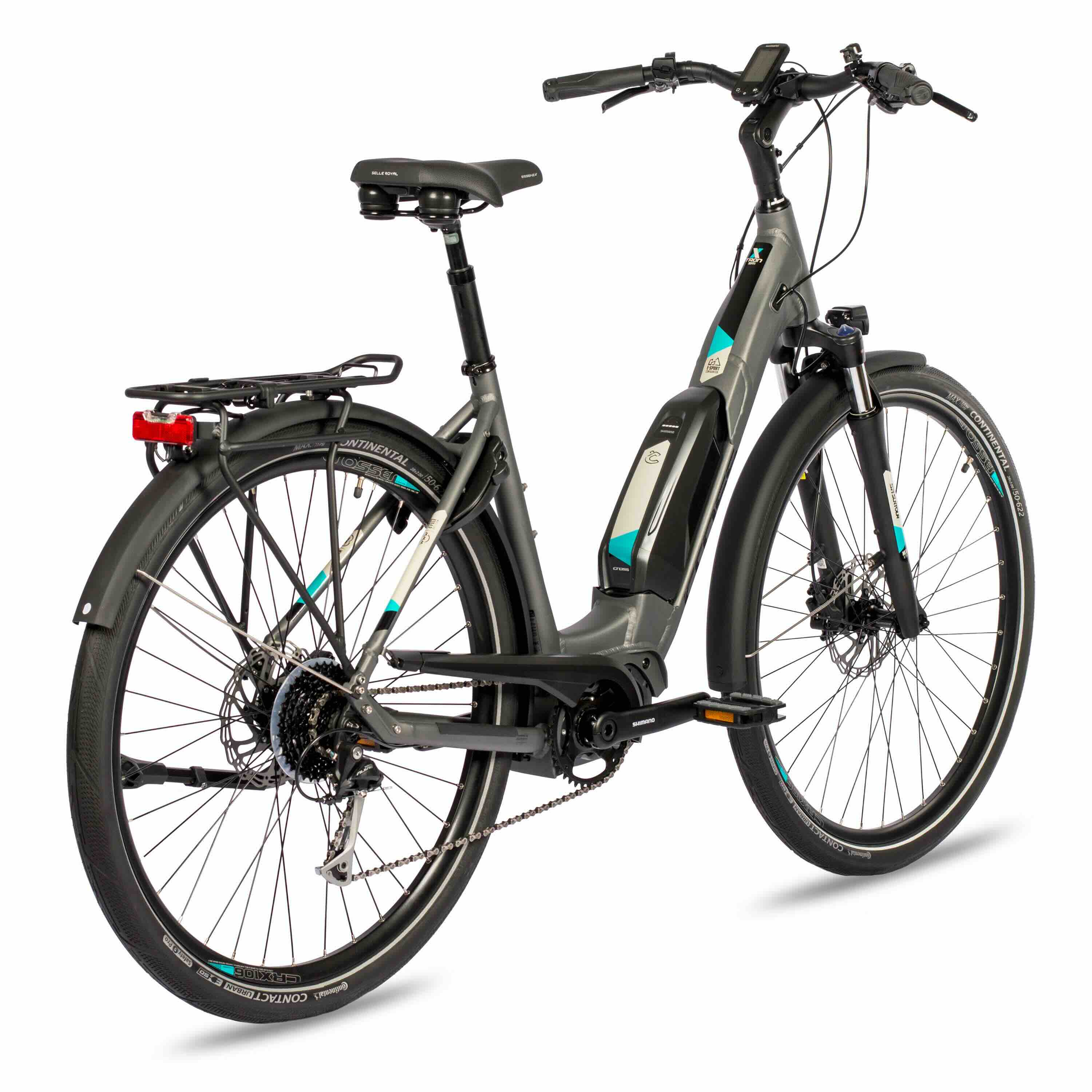28" Bicicletta da trekking elettrica LS WAVE X-Tron SR1 SHIMANO STEPS E-6100 504 Wh 9 VELOCITÀ SHIMANO ALIVIO