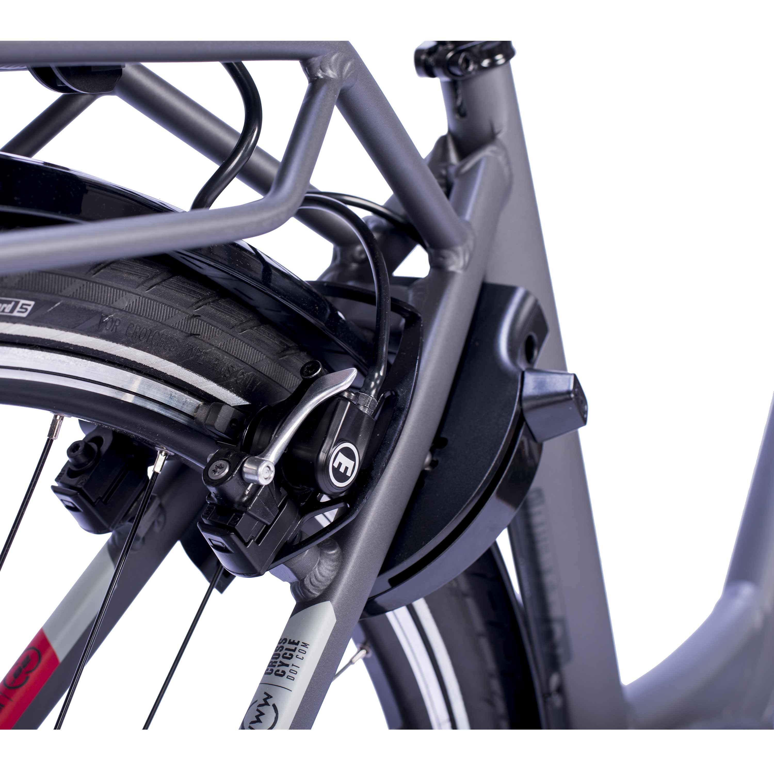 28" E-Bike Stadsfiets V-Tron RACK BOSCH ACTIVE LINE PLUS 400 Wh 7 VERSNELLINGEN SHIMANO NEXUS ACHTERUITTRAPREM