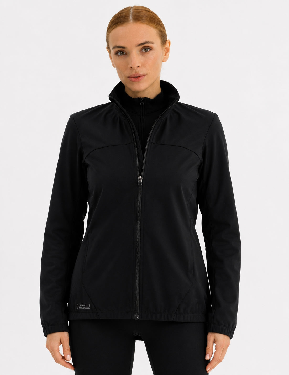Veste d'hiver femme pour vélo Softshell Thermique Ligne Advance Noir