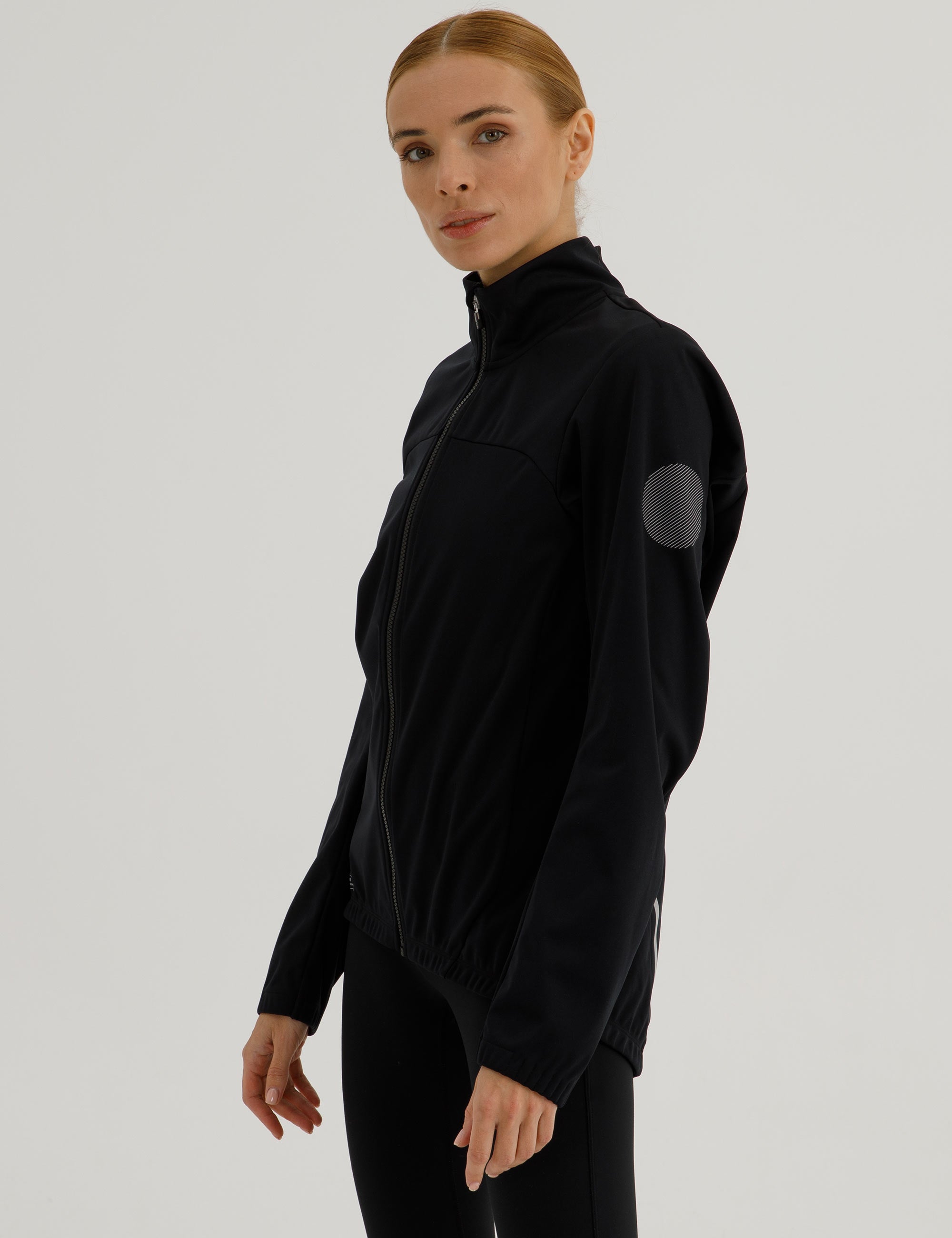 Damen Winter Fahrradjacke Softshell Thermoradjacke Advance Line Schwarz