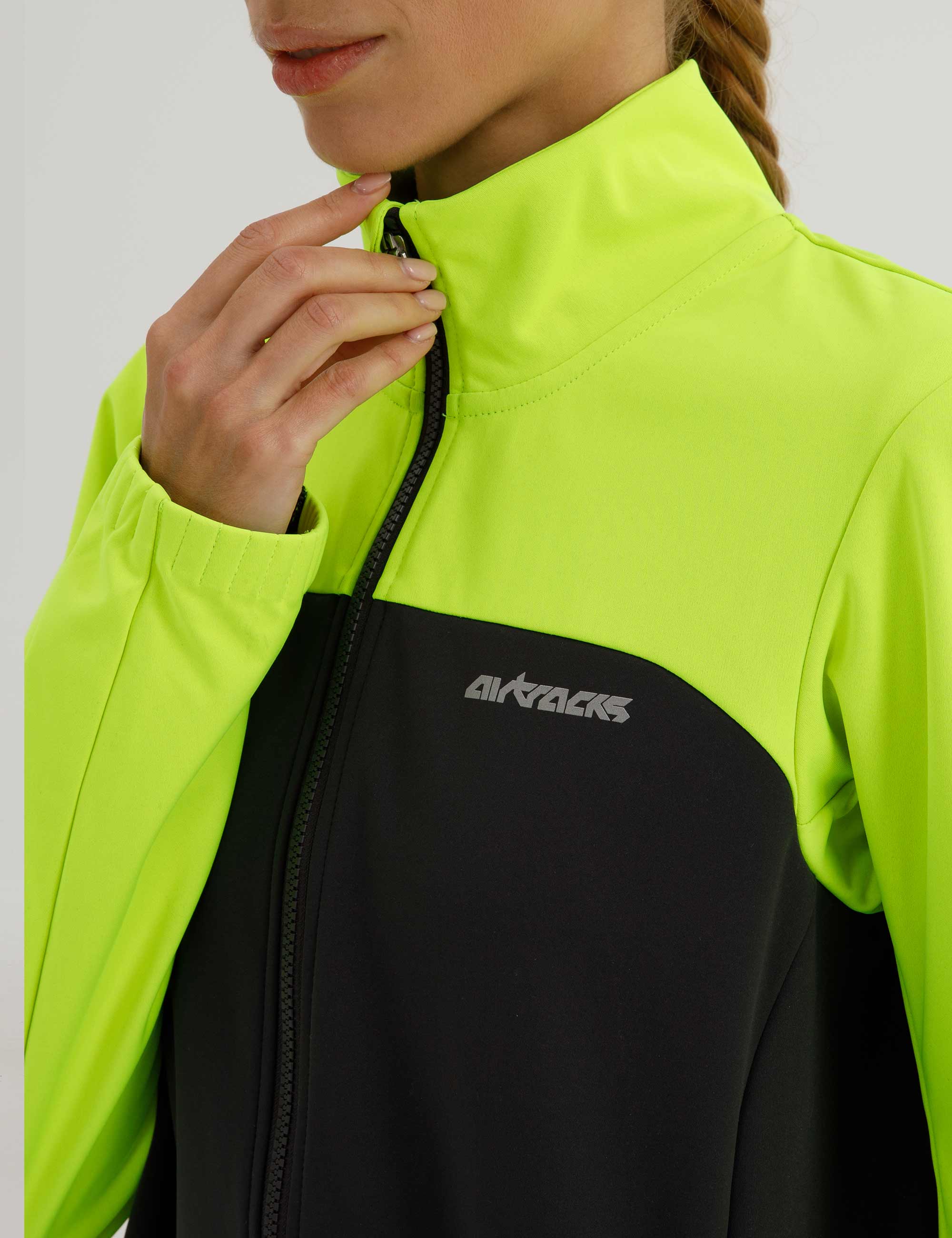 Chaqueta de invierno para mujer Softshell Thermoradjacke Línea Advance Gris Neón