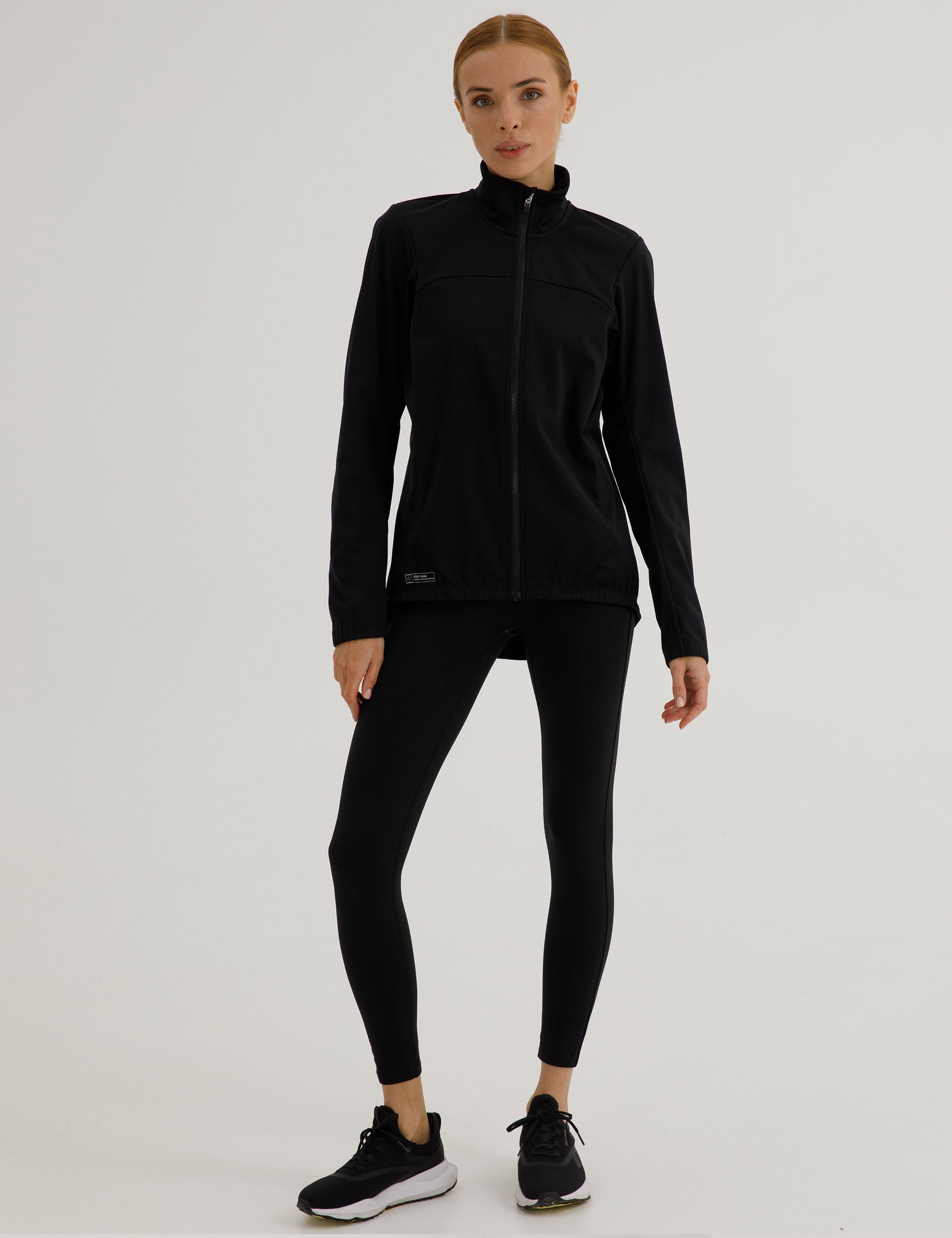 Damen Winter Fahrradjacke Softshell Thermoradjacke Advance Line Schwarz