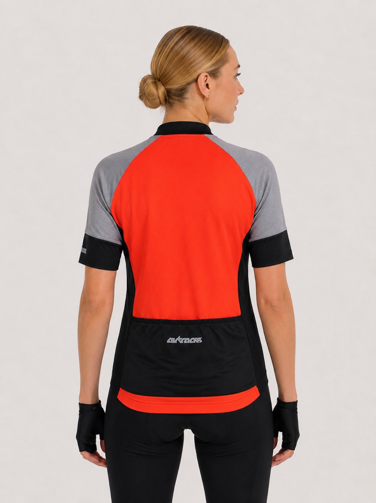 Jersey de vélo pour femmes Short -Sleeved par ligne rouge