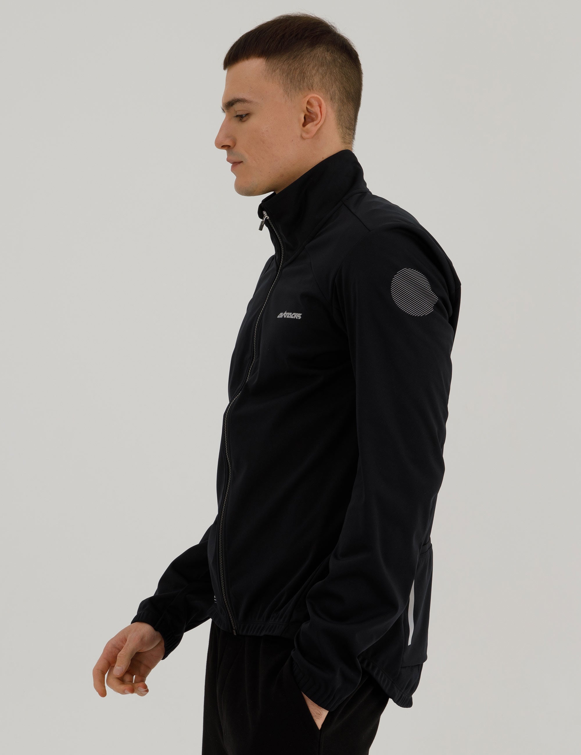 Chaqueta de invierno para hombre Softshell Thermoradjacke Línea Advance Negro