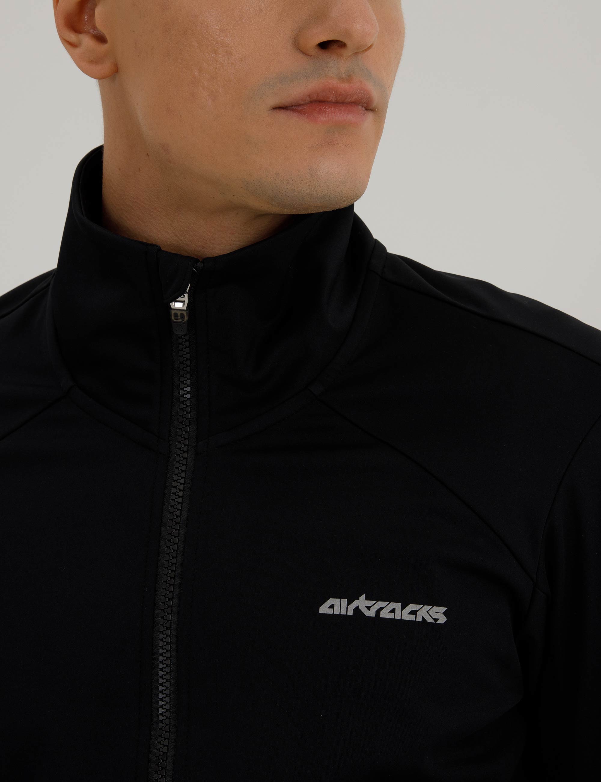Chaqueta de invierno para hombre Softshell Thermoradjacke Línea Advance Negro
