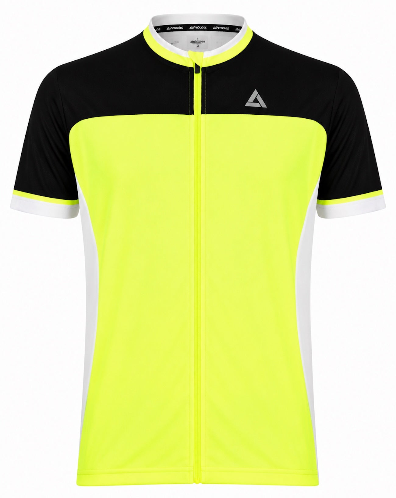 Maglia da bicicletta maschile a maniche corte a maniche corte per t ii neon-nero