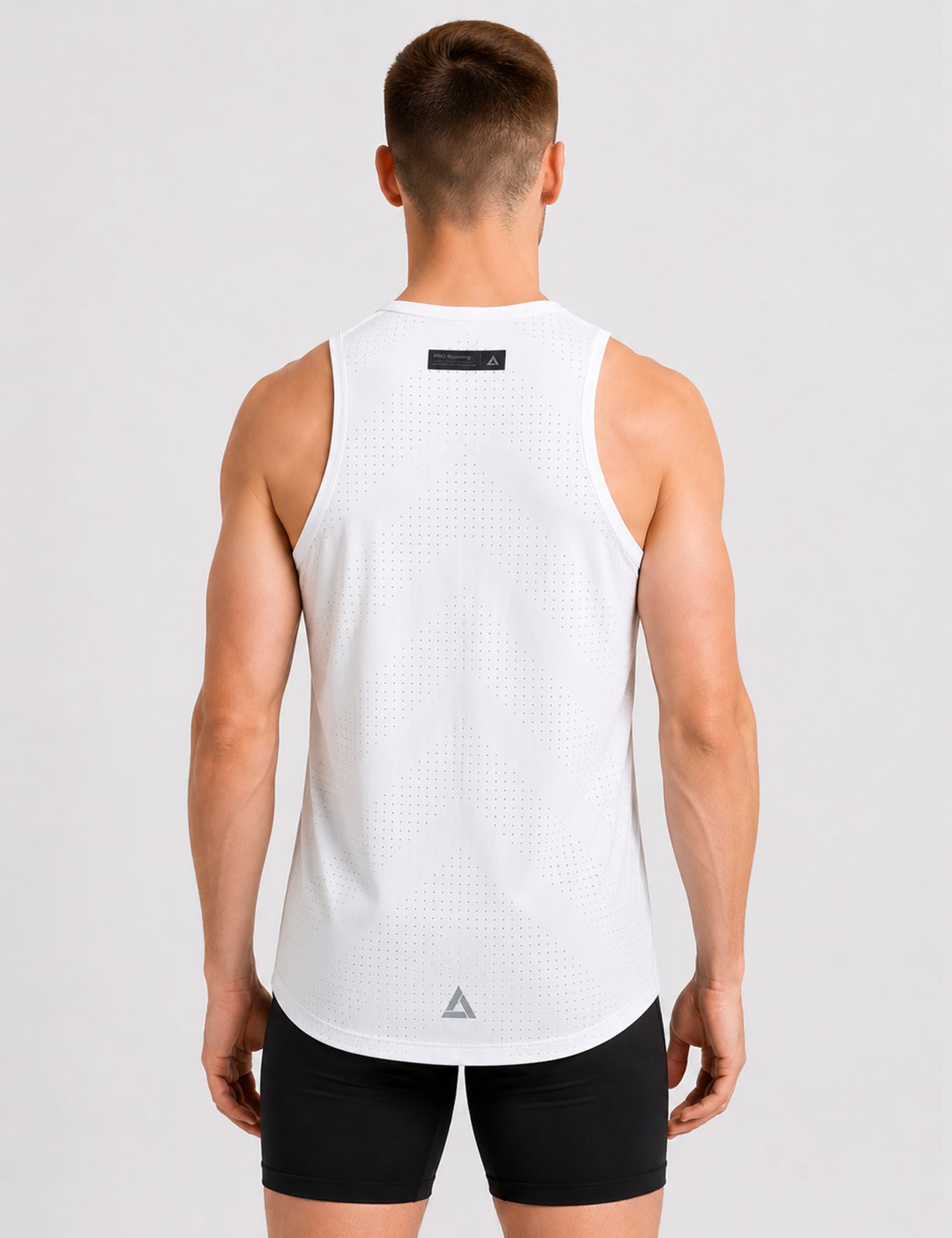 Herren Laufshirt Ärmellos Kurzarm Running Tank-Top Pro Line II Cloud